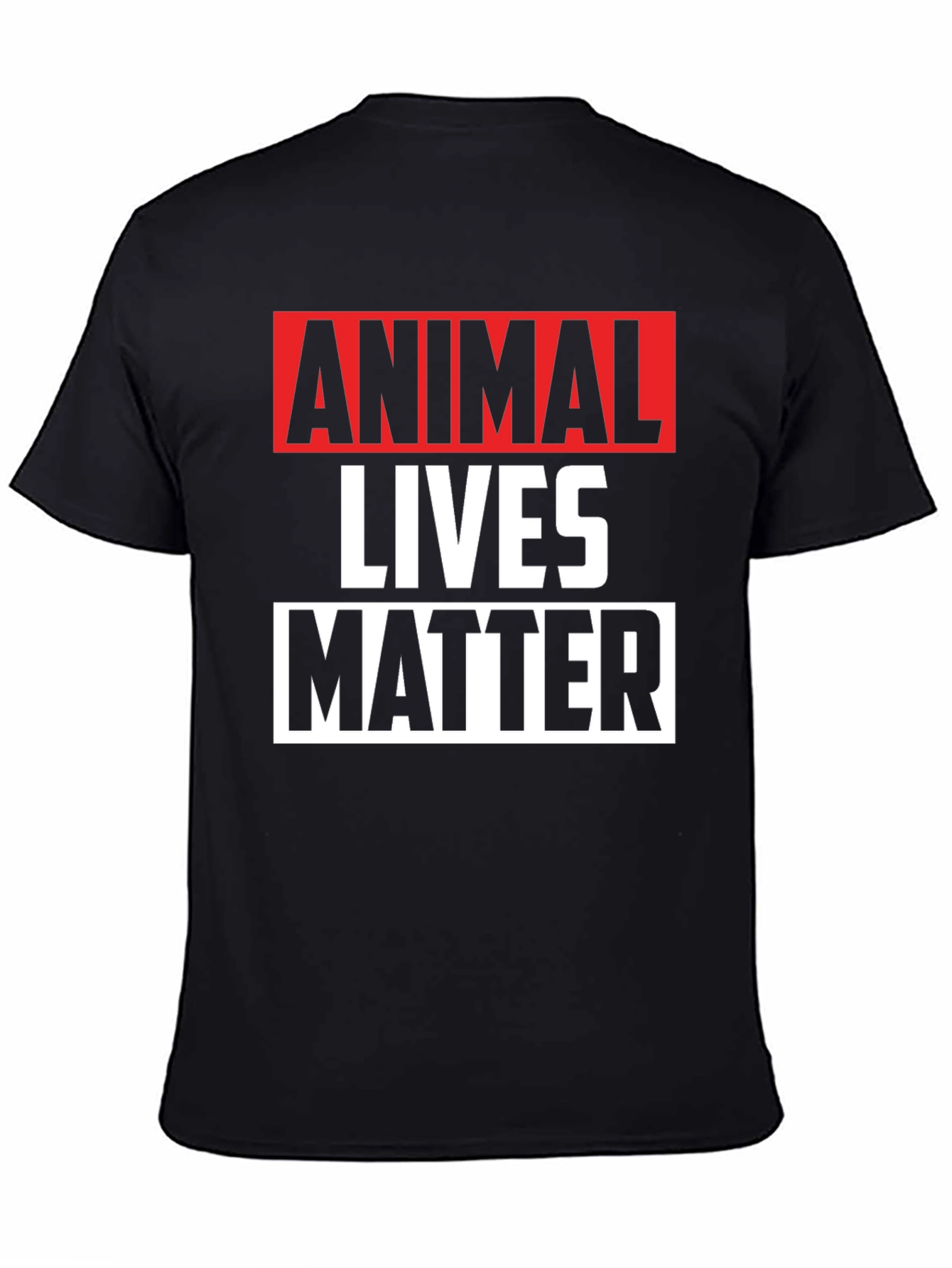 Animal Lives Matter Graphic Tee - Black Unisex T-Shirt