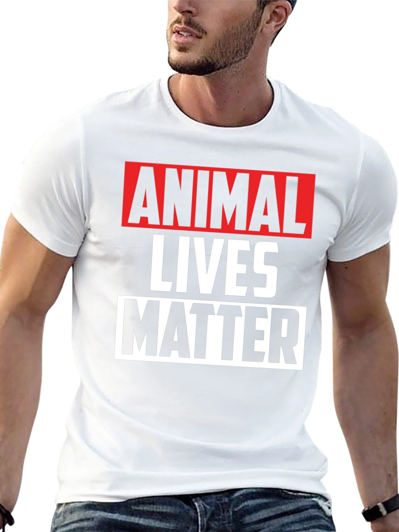 Animal Lives Matter Graphic Tee - Black Unisex T-Shirt