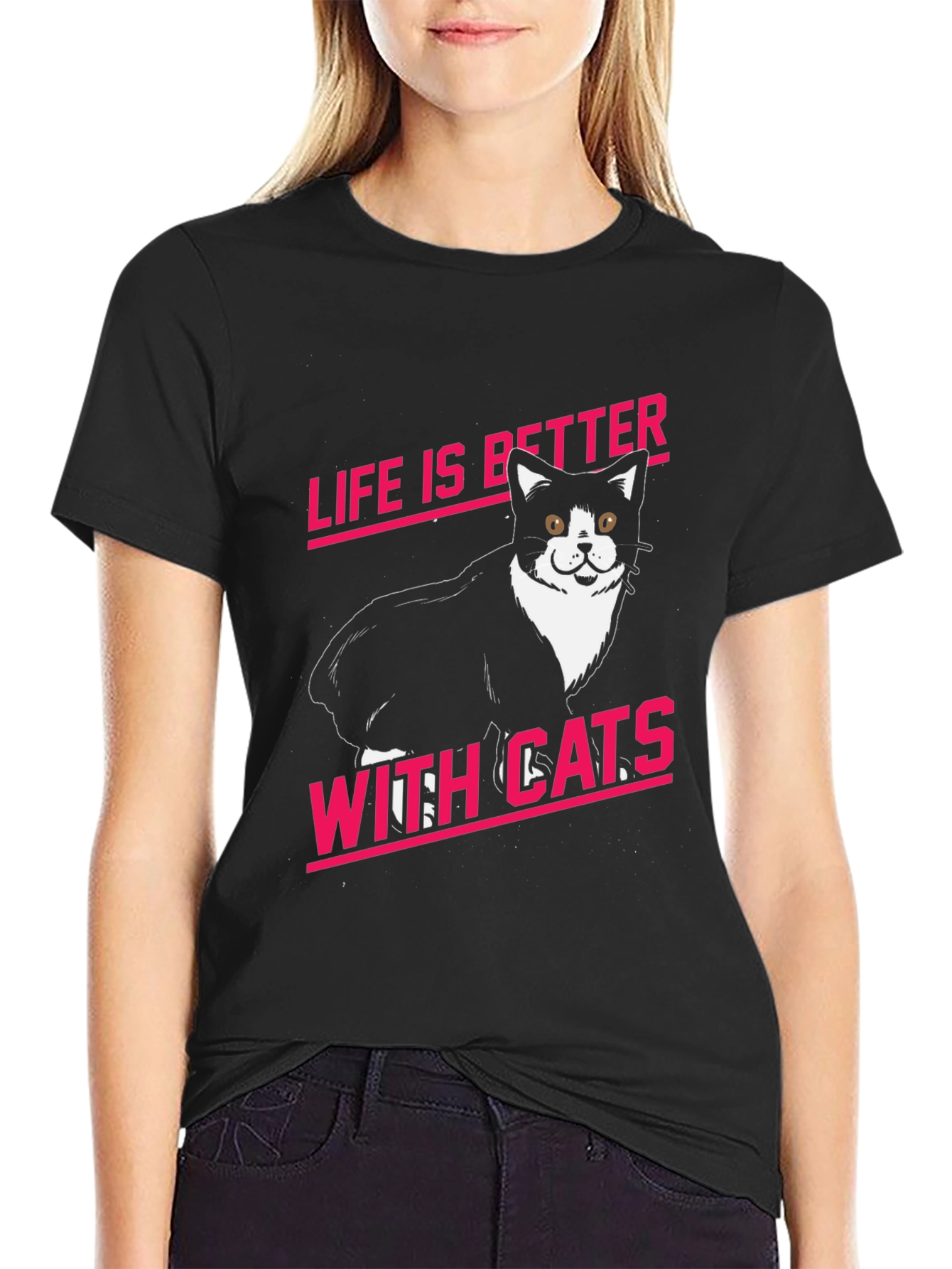Life is Better With Cats Graphic Tee