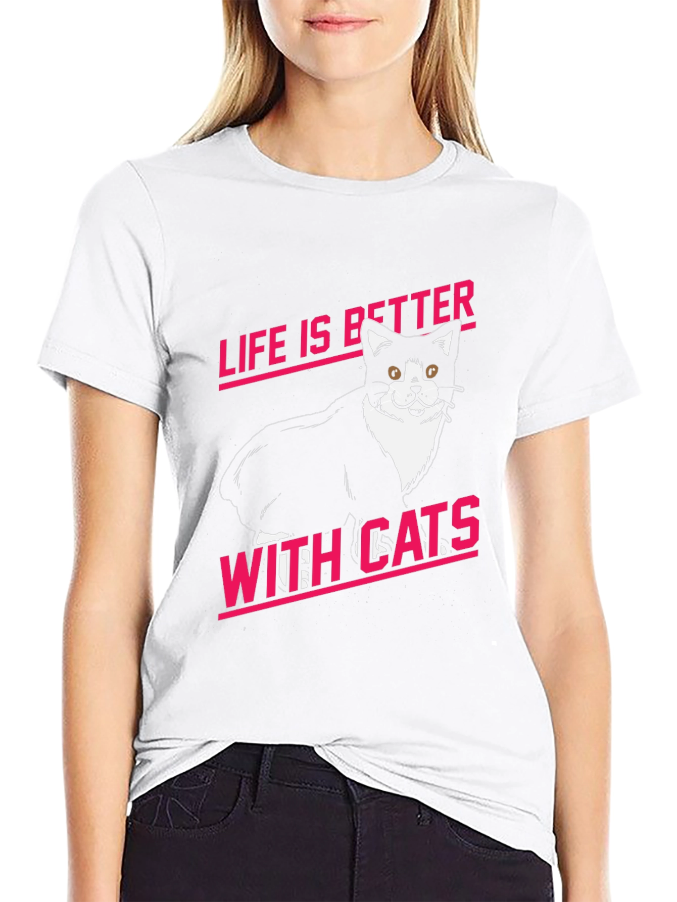Life is Better With Cats Graphic Tee