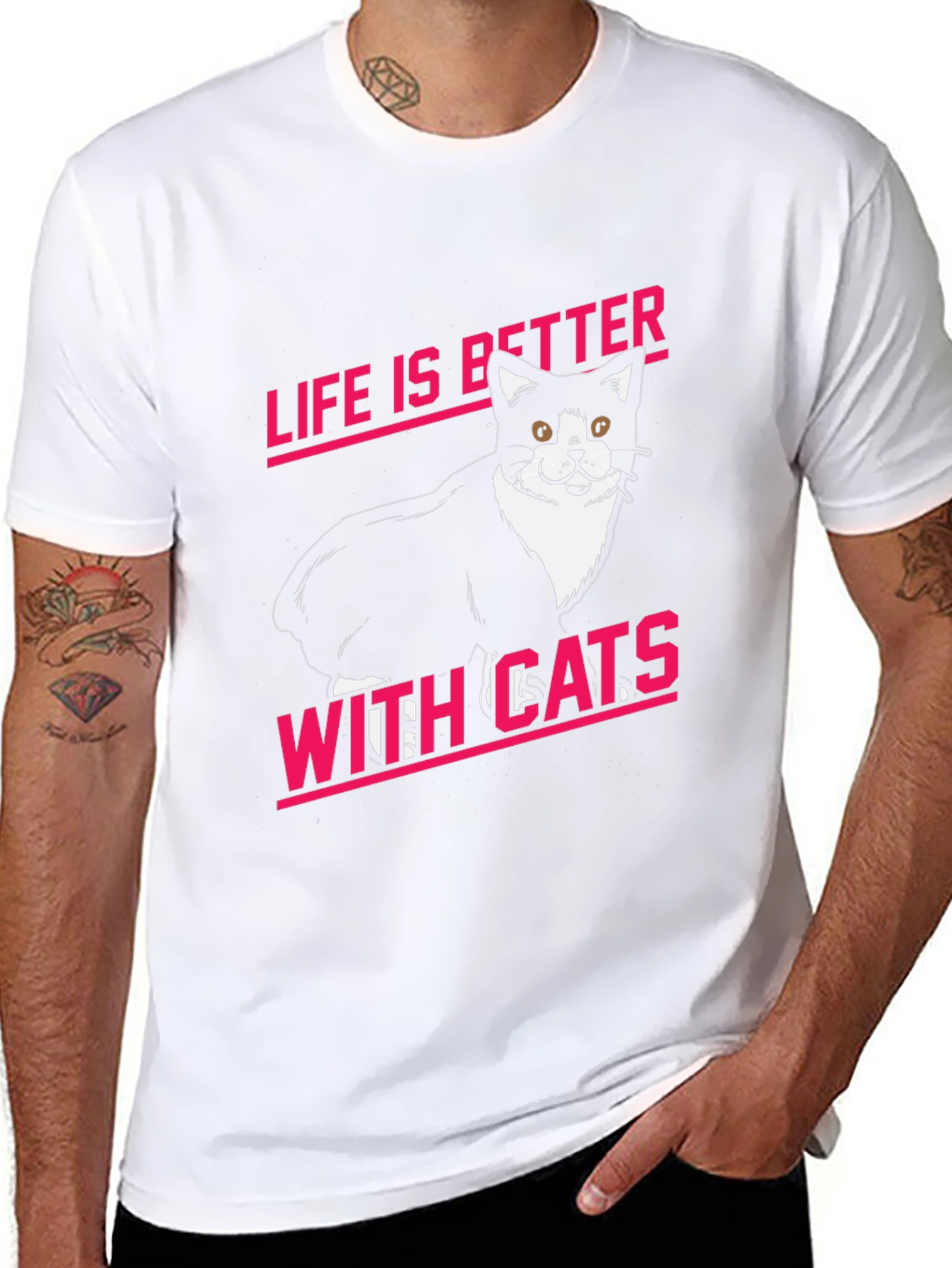 Life is Better With Cats Graphic Tee
