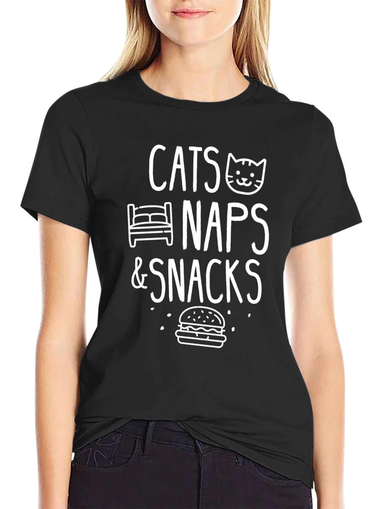 Cats Naps & Snacks Graphic Tee