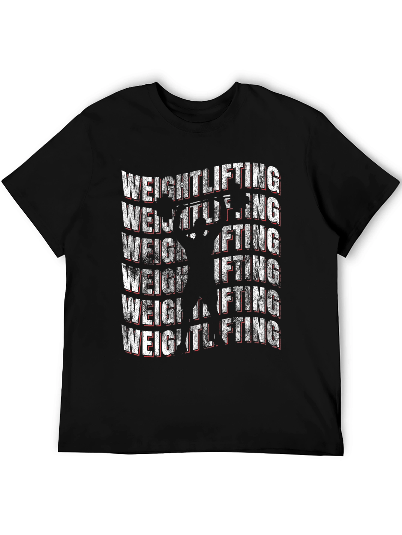 Weightlifting T-Shirt - Black Gym Workout Tee