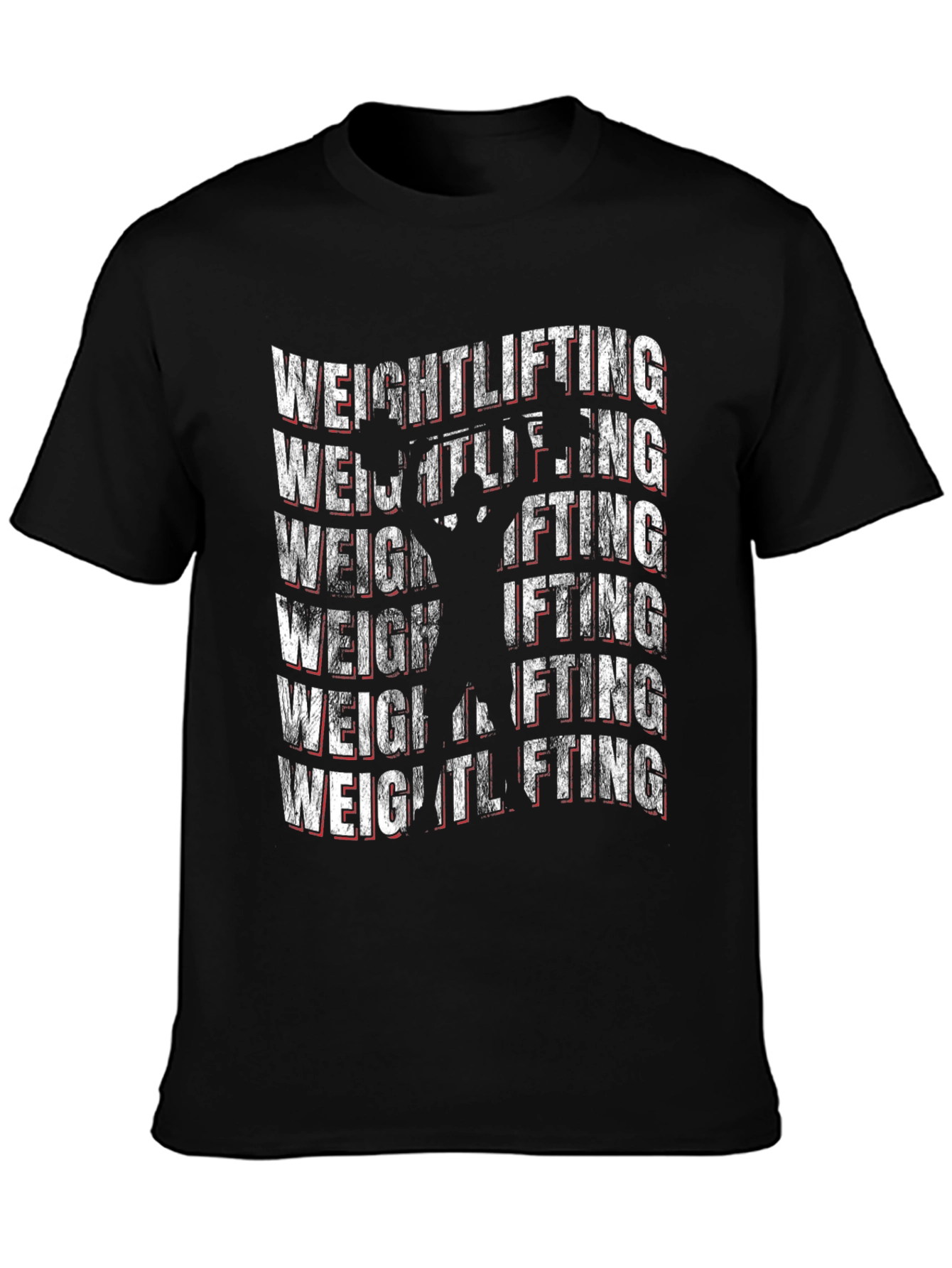 Weightlifting T-Shirt - Black Gym Workout Tee