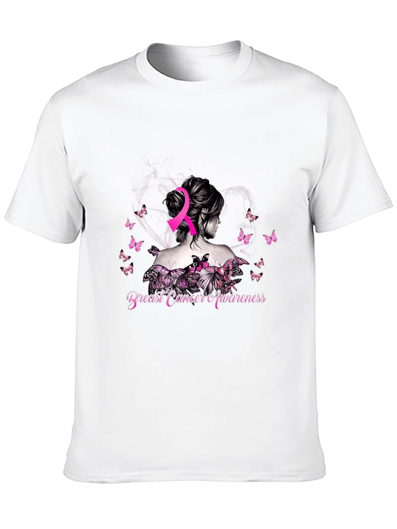Breast Cancer Awareness Butterfly T-Shirt