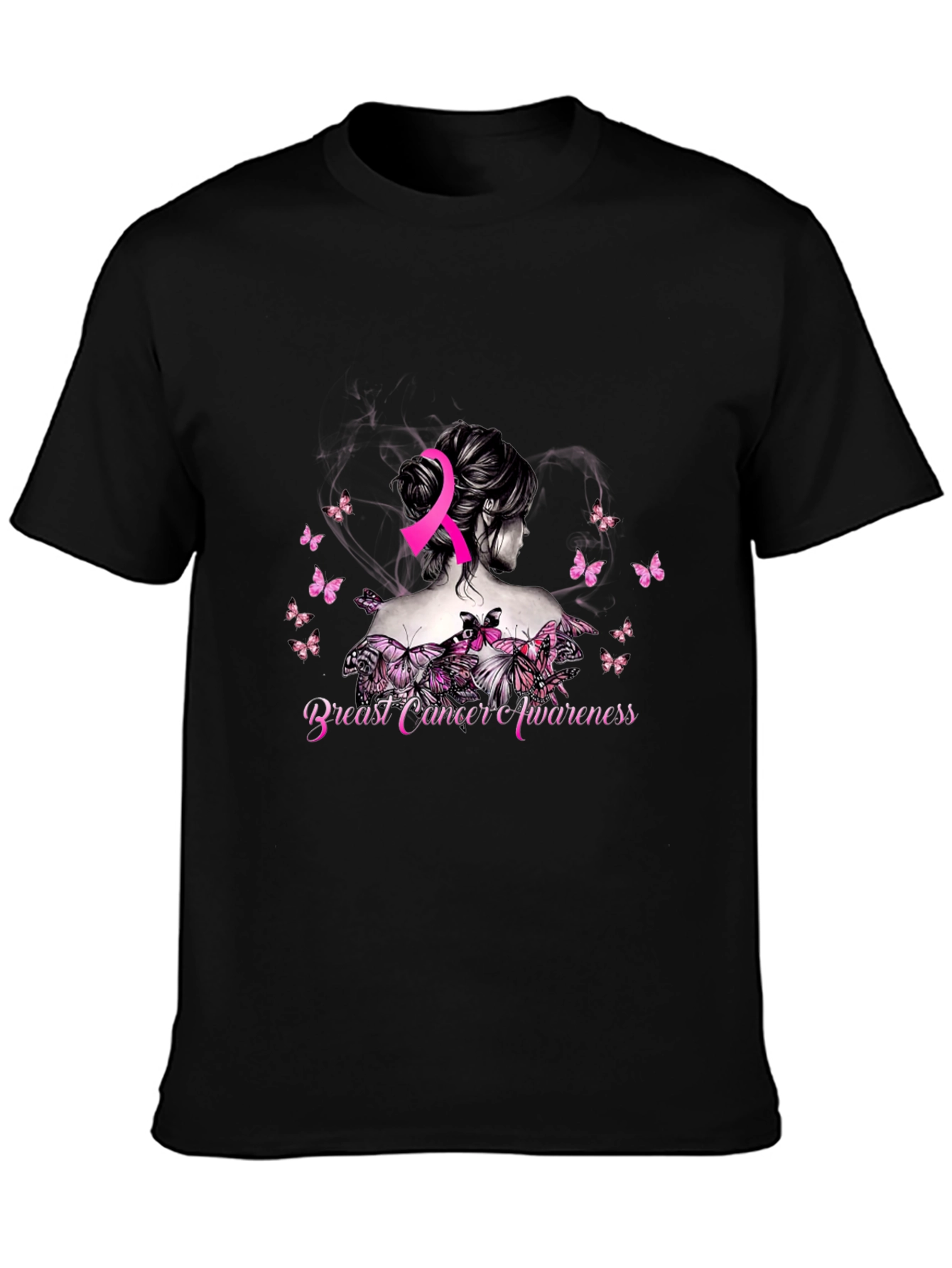 Breast Cancer Awareness Butterfly T-Shirt