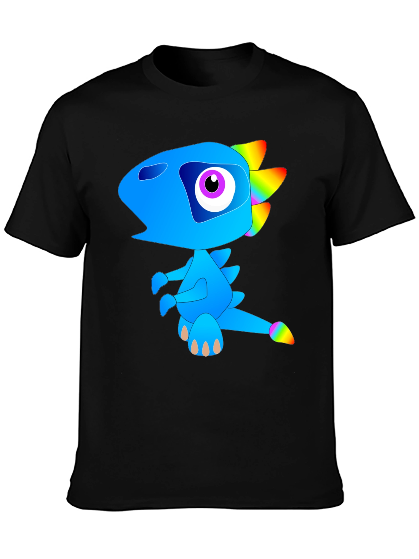 Funky Blue Dinosaur Graphic Tee