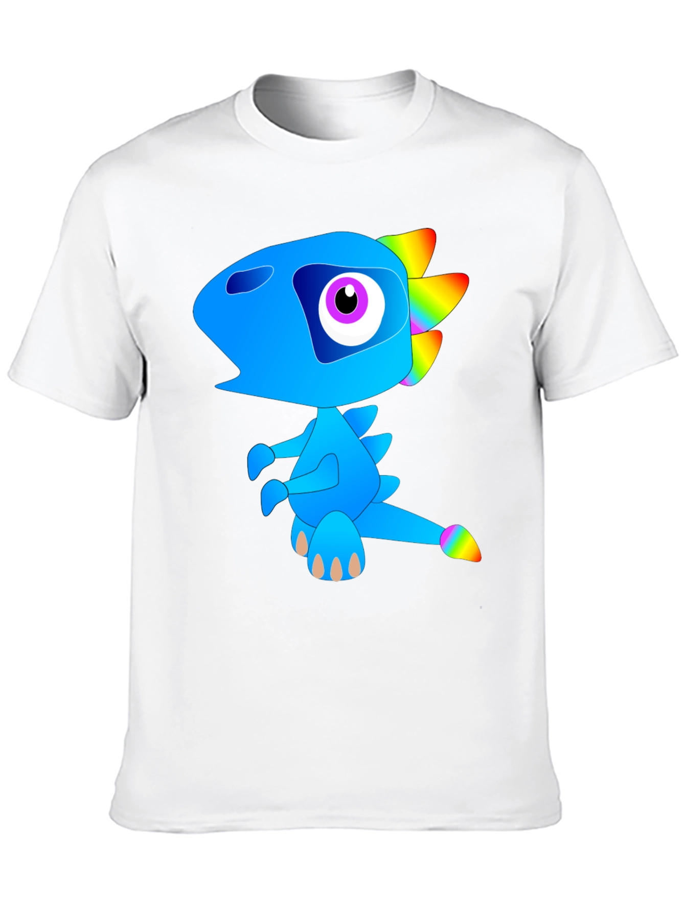 Funky Blue Dinosaur Graphic Tee