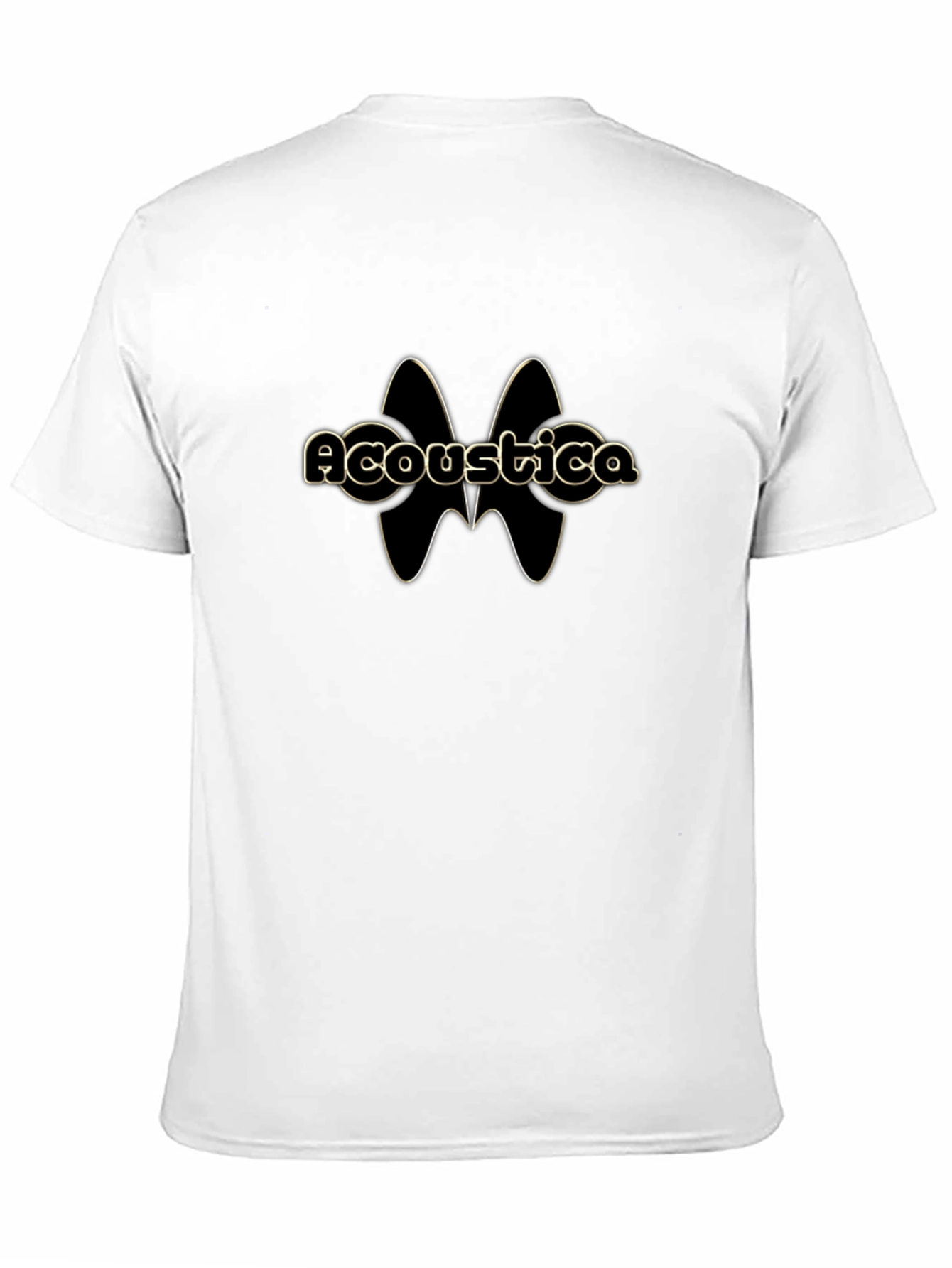 Acoustica Graphic Print Black T-Shirt
