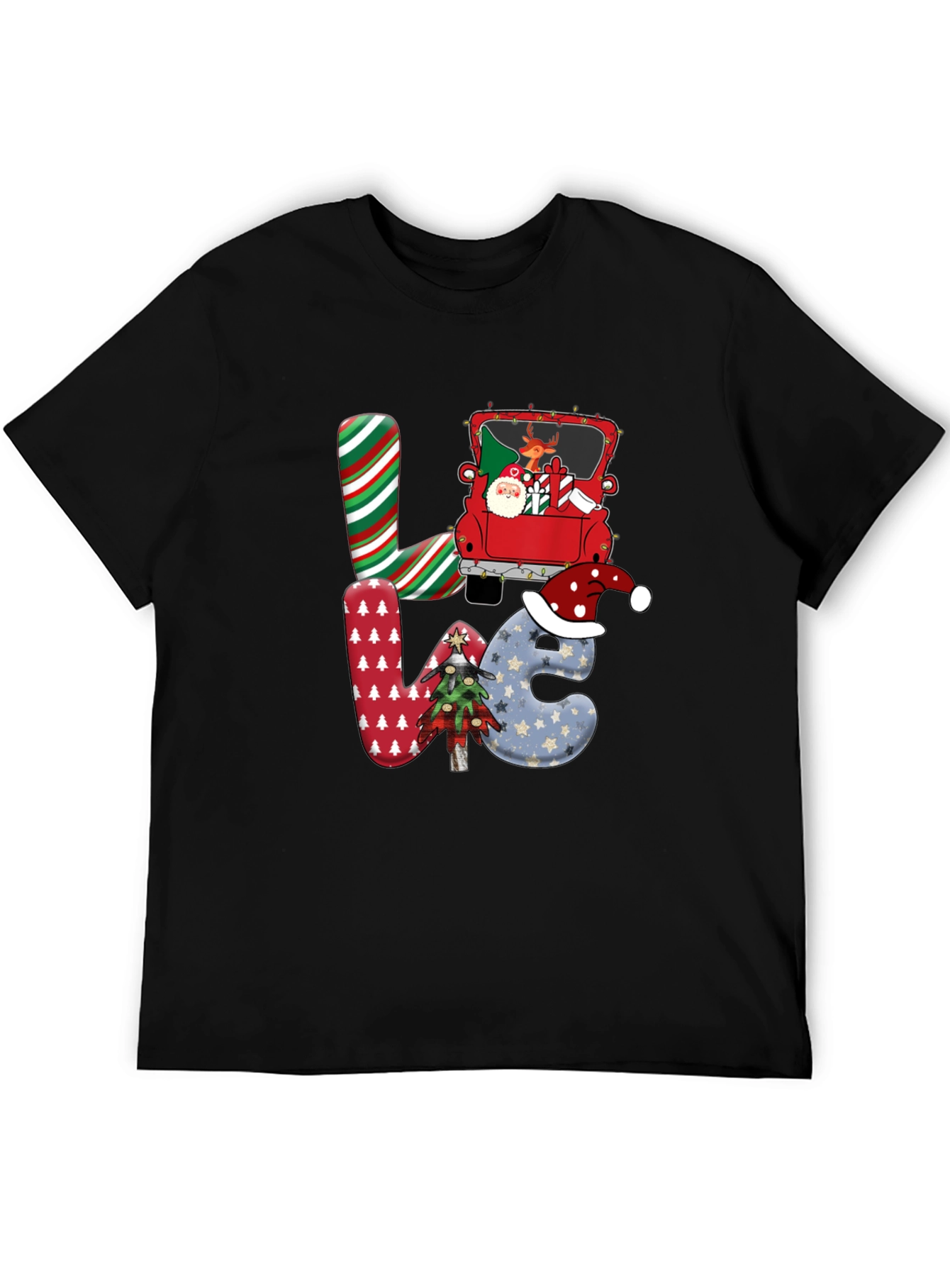 Festive Christmas LOVE Graphic Tee