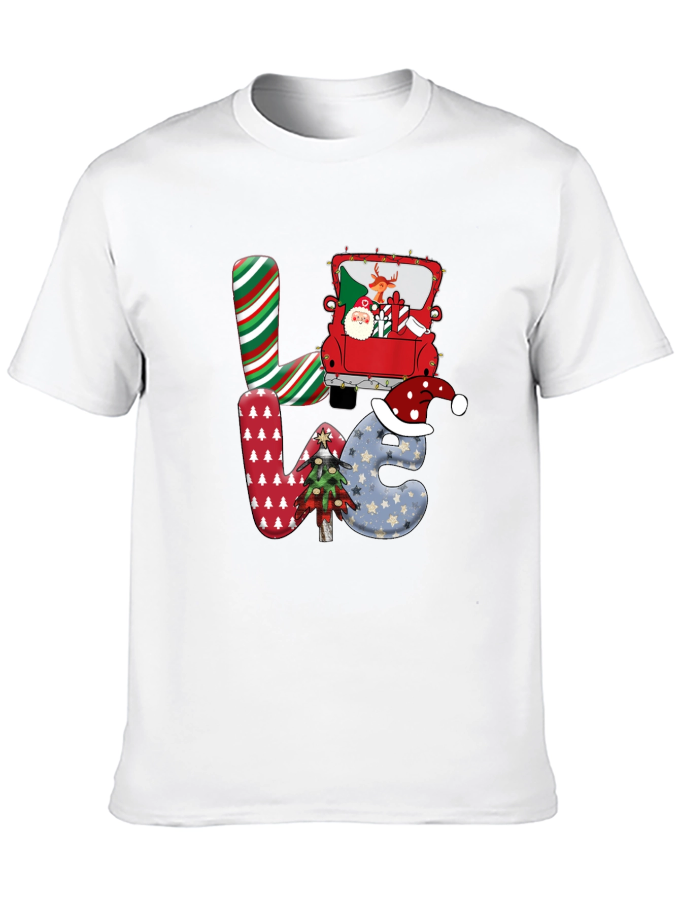Festive Christmas LOVE Graphic Tee