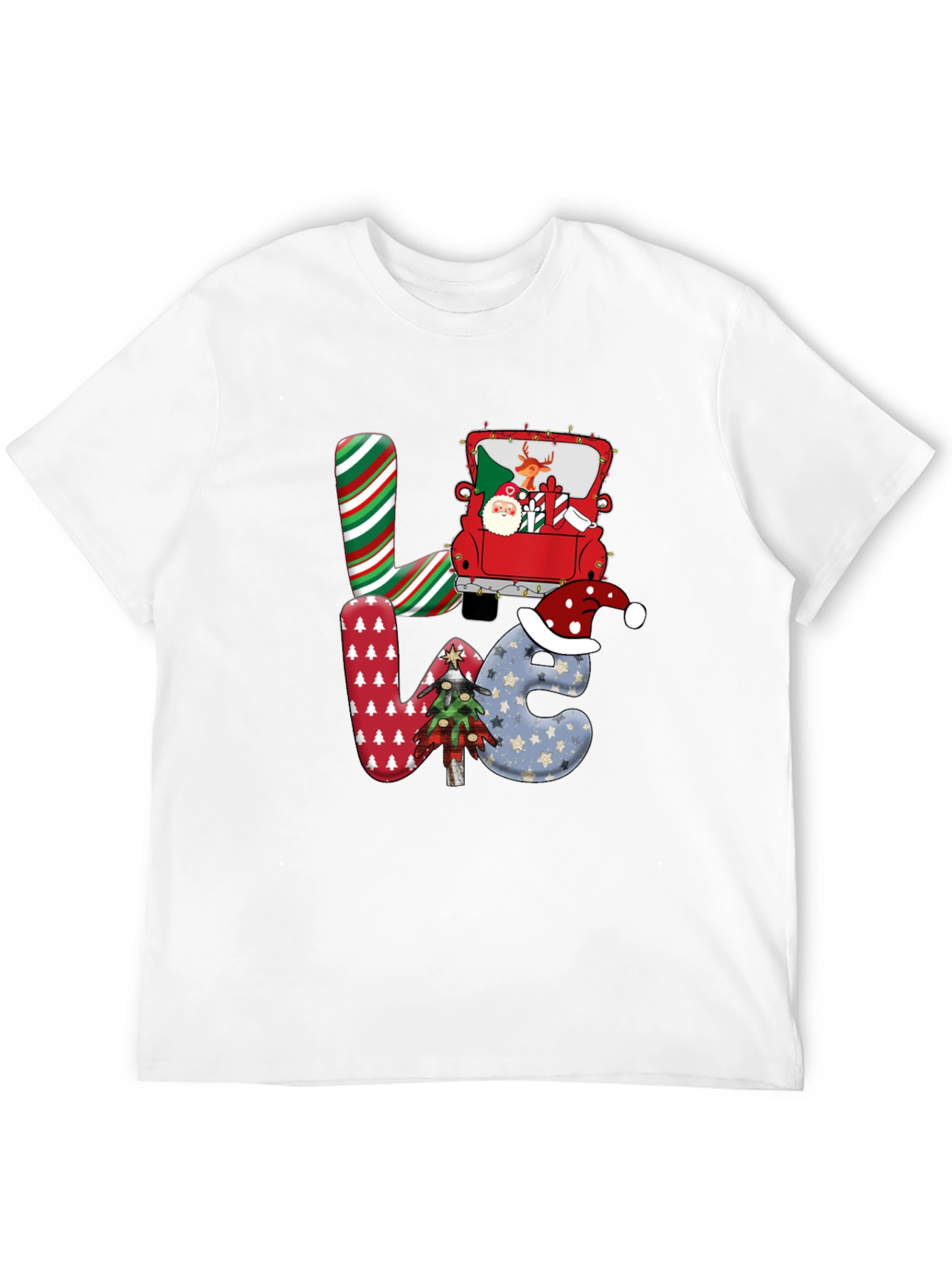 Festive Christmas LOVE Graphic Tee