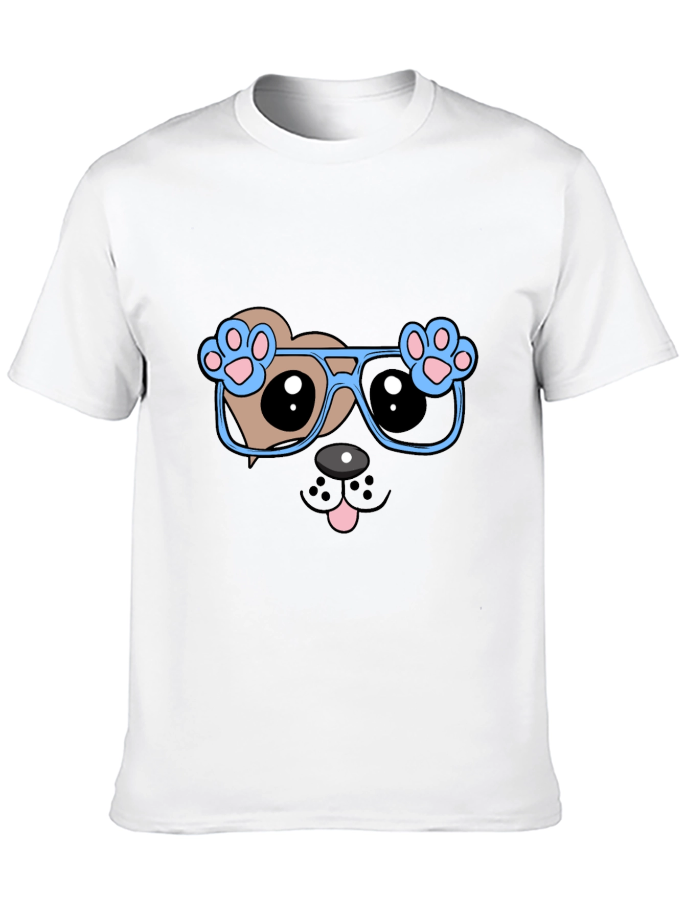 Cool Dog with Glasses Graphic Tee