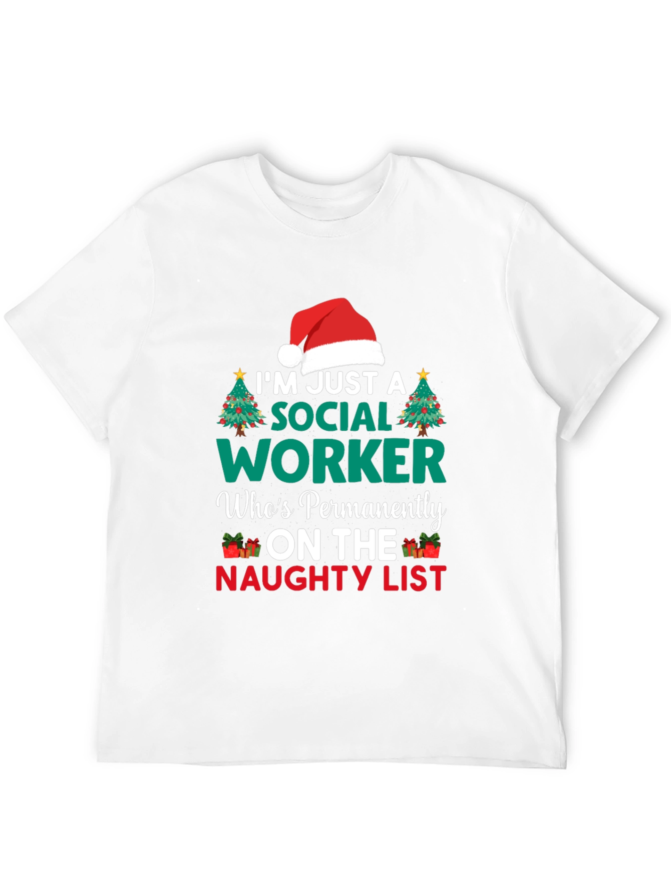 Naughty List Social Worker Graphic Tee