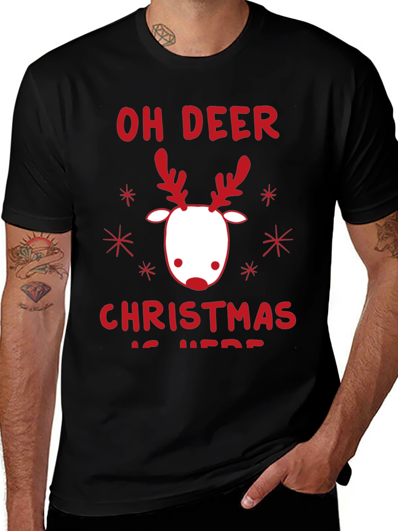 Oh Deer Christmas Shirt - Holiday Festive Tee
