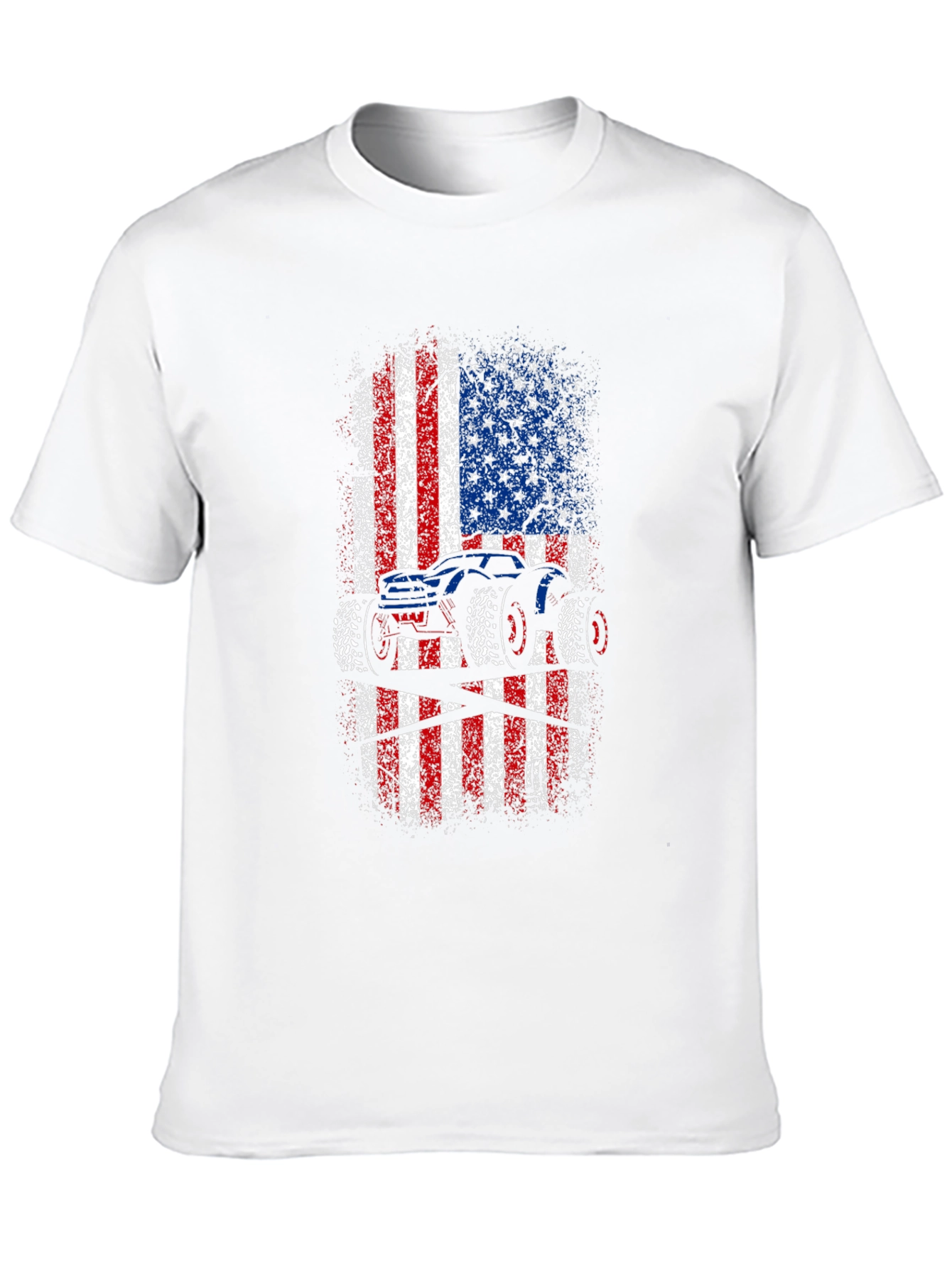 American Flag Monster Truck Graphic Tee