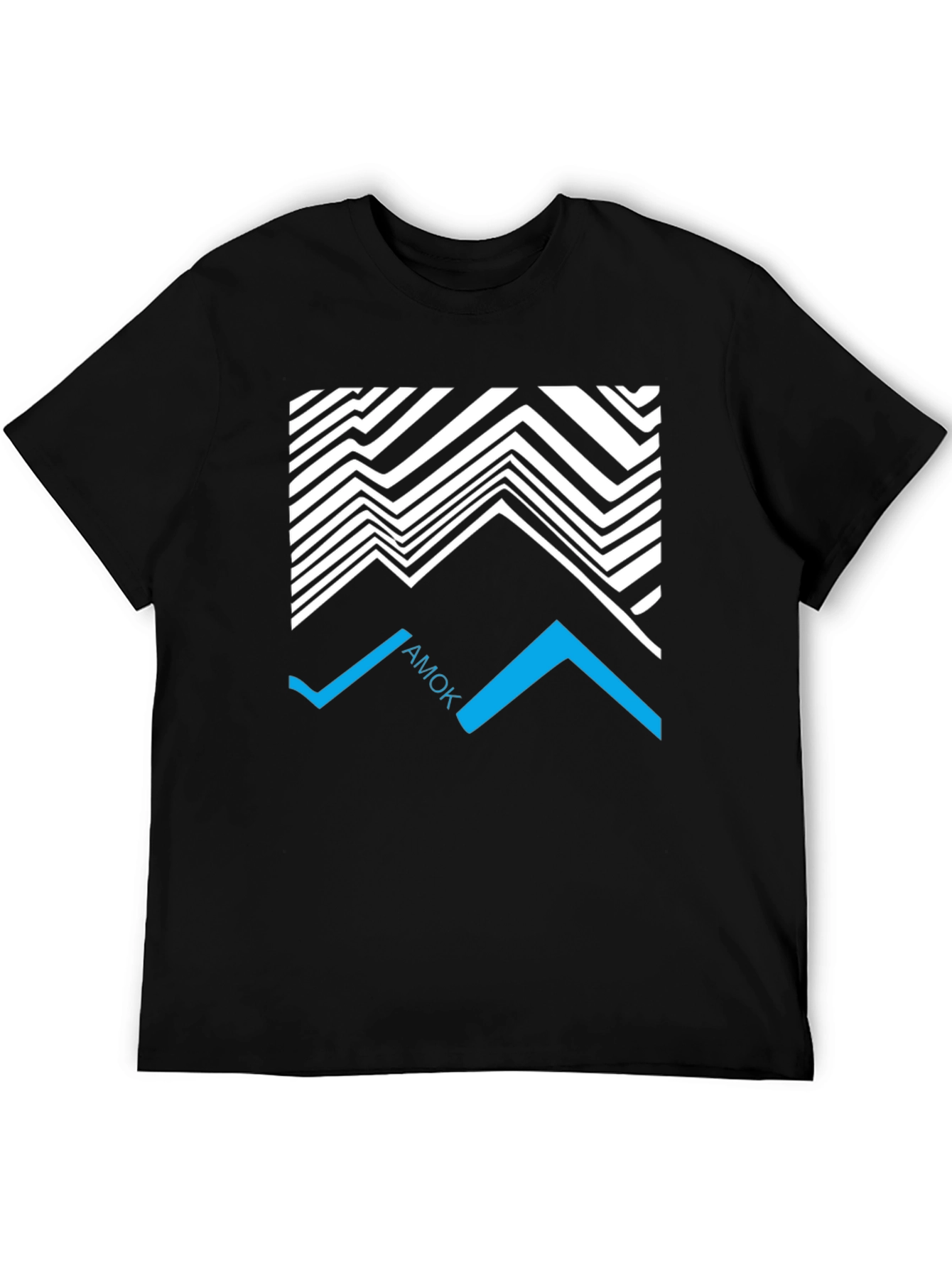 Abstract AMOK Graphic Tee - Black