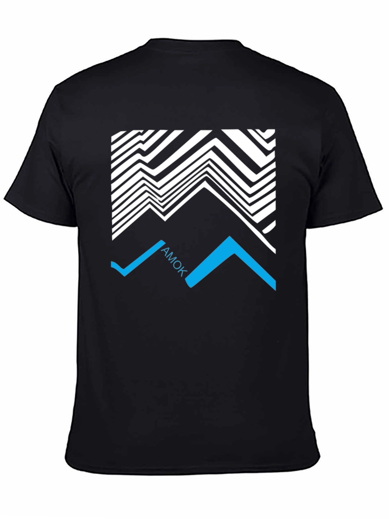 Abstract AMOK Graphic Tee - Black