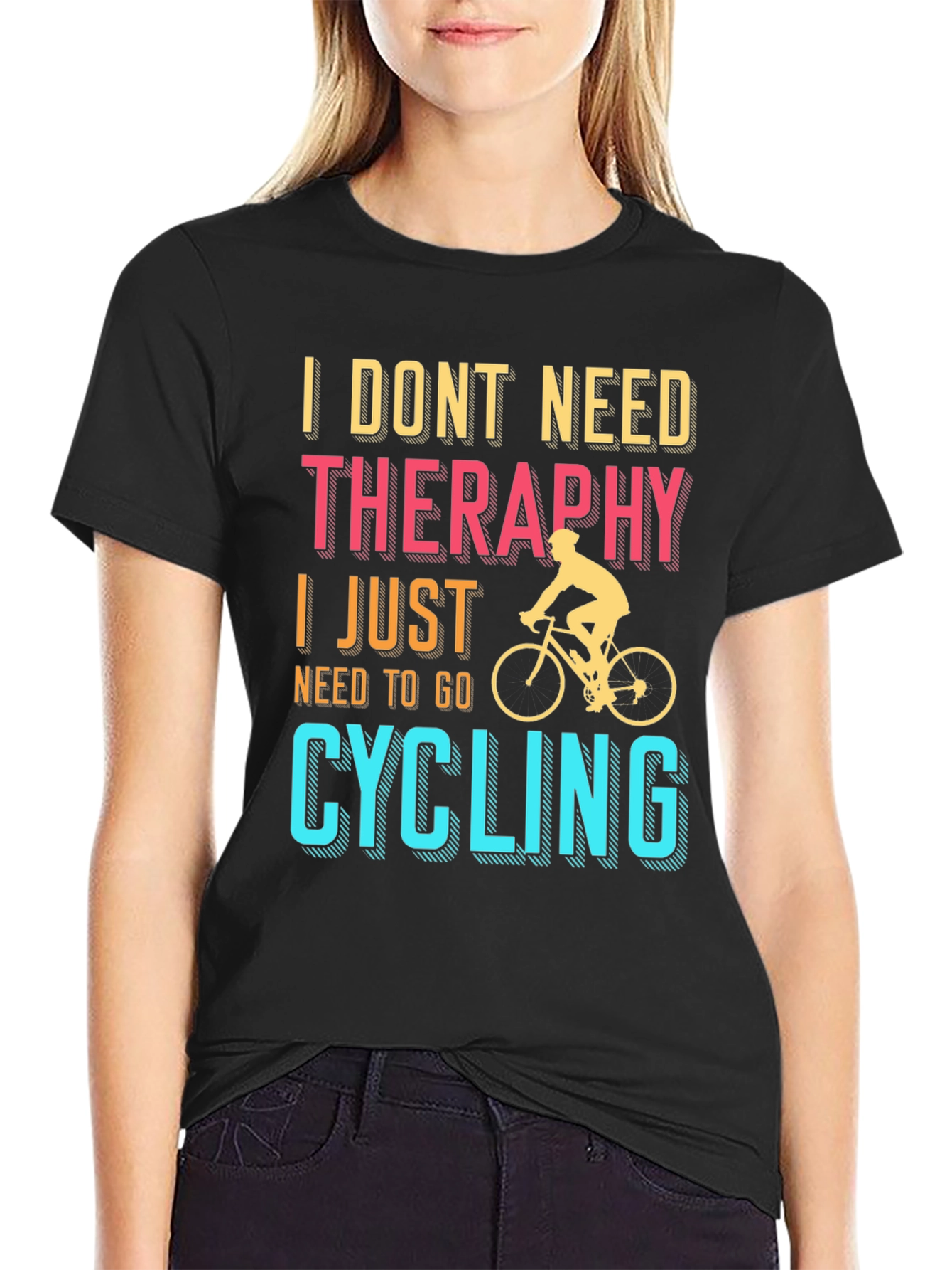 Cycling Therapy T-Shirt | Bike Lover Tee