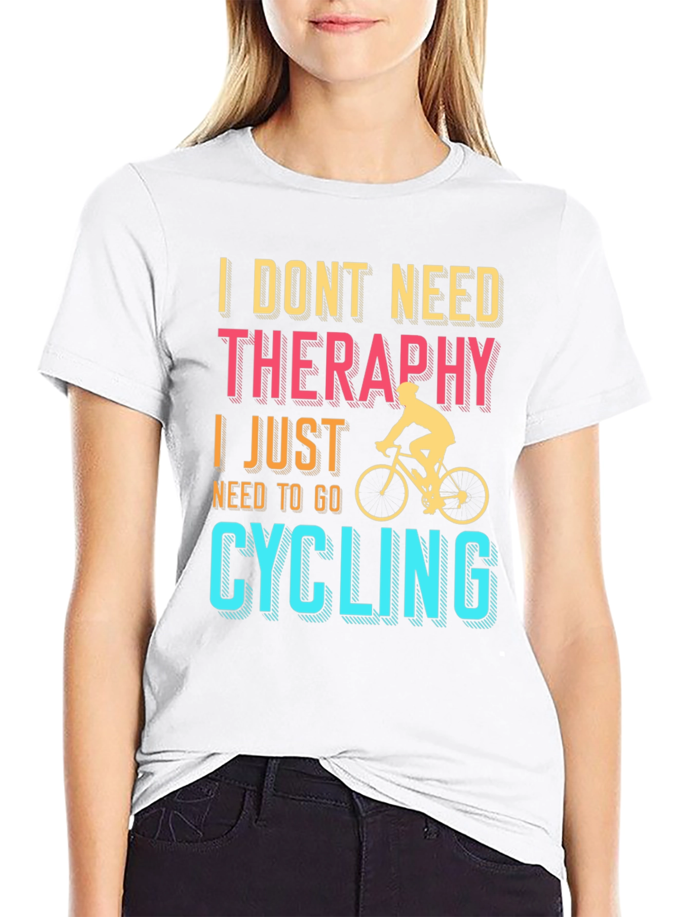 Cycling Therapy T-Shirt | Bike Lover Tee