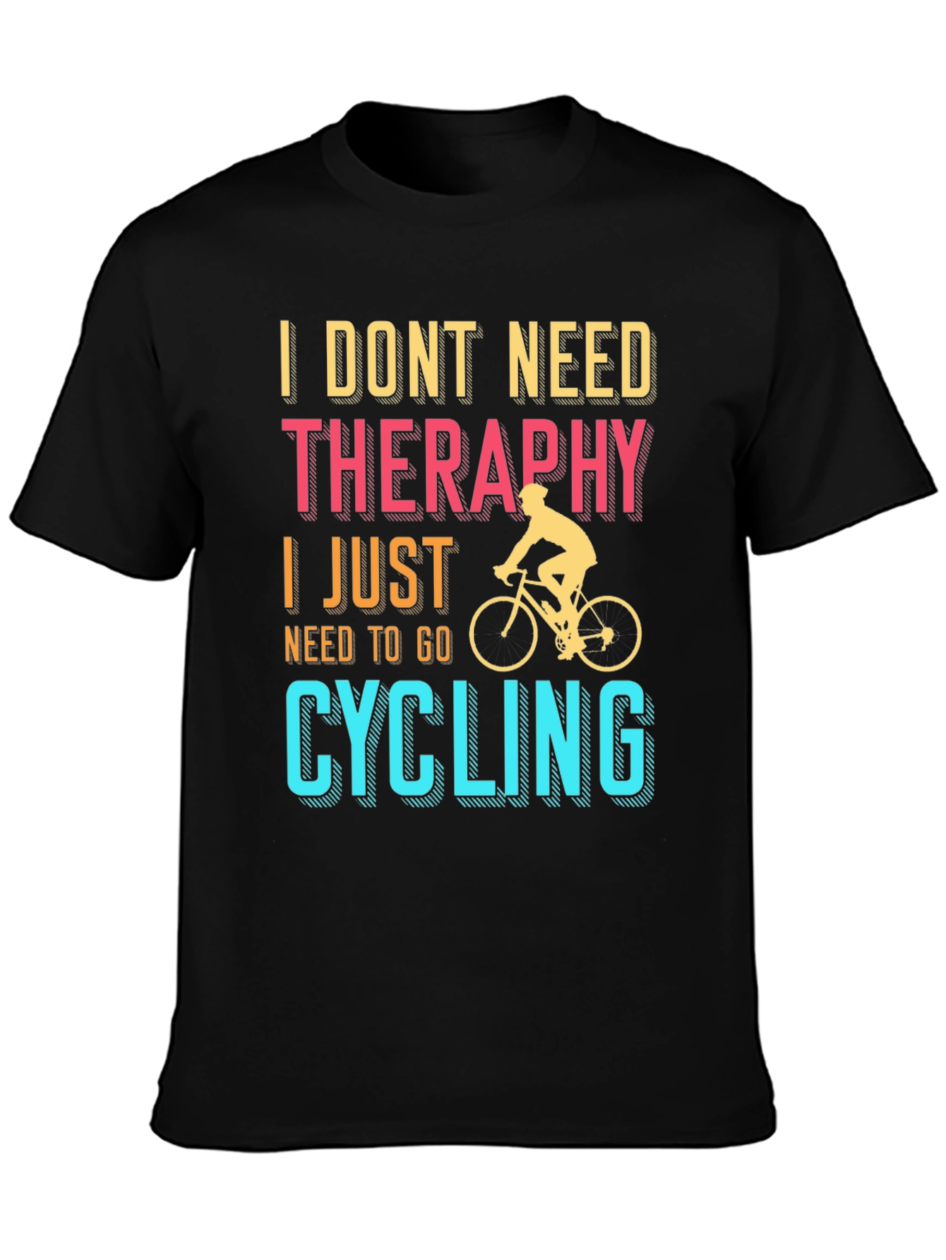 Cycling Therapy T-Shirt | Bike Lover Tee