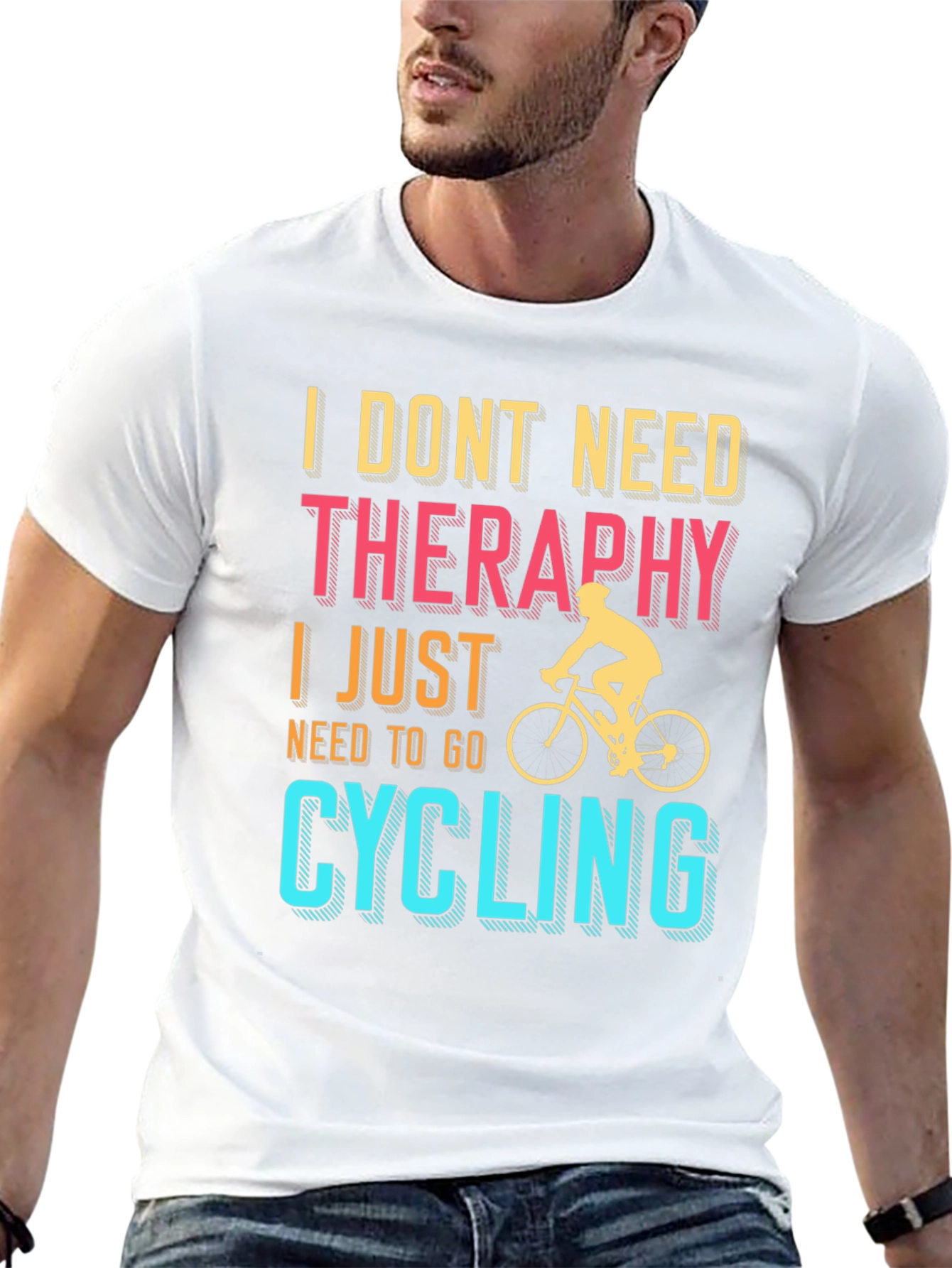 Cycling Therapy T-Shirt | Bike Lover Tee