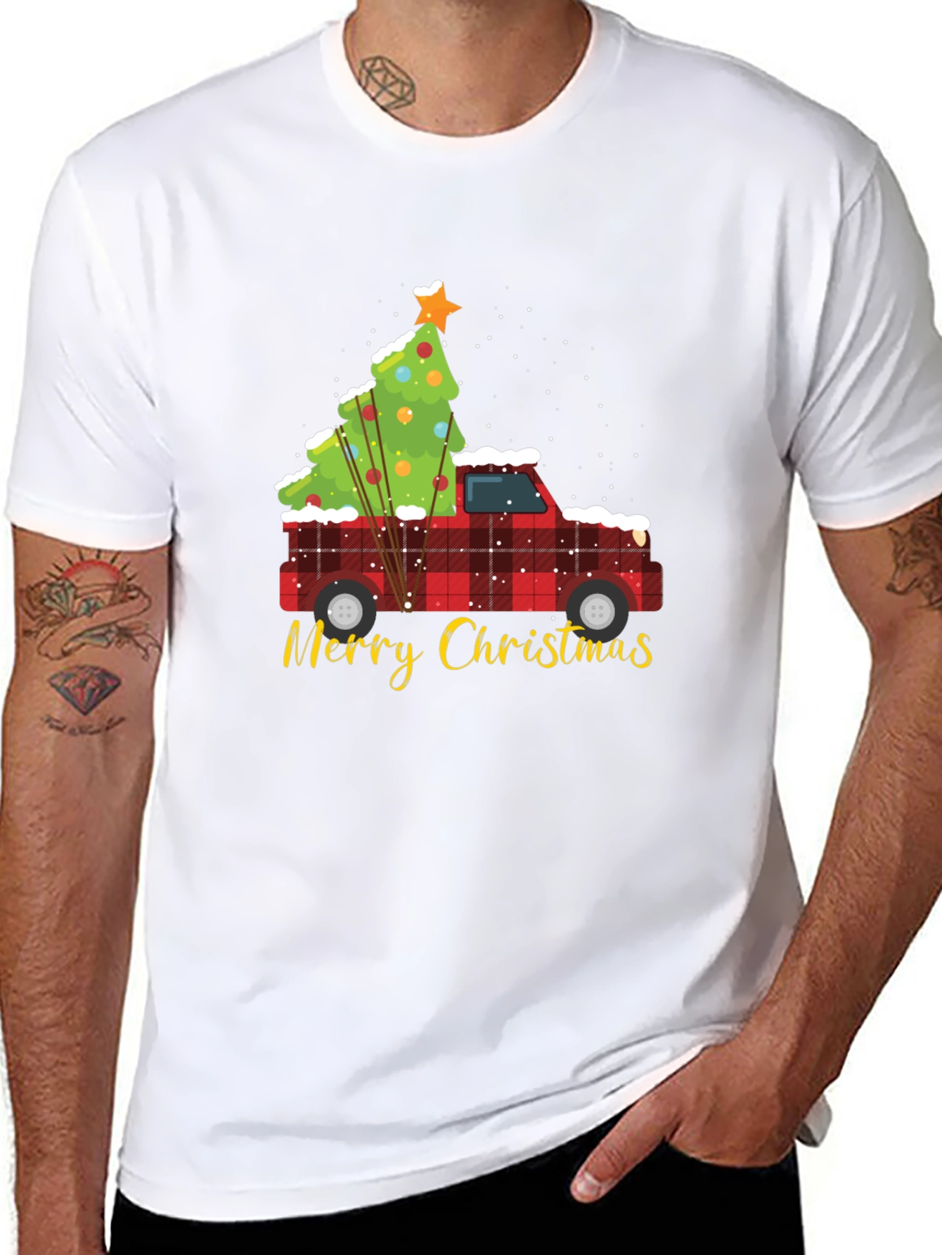 Christmas Truck & Tree Graphic Tee