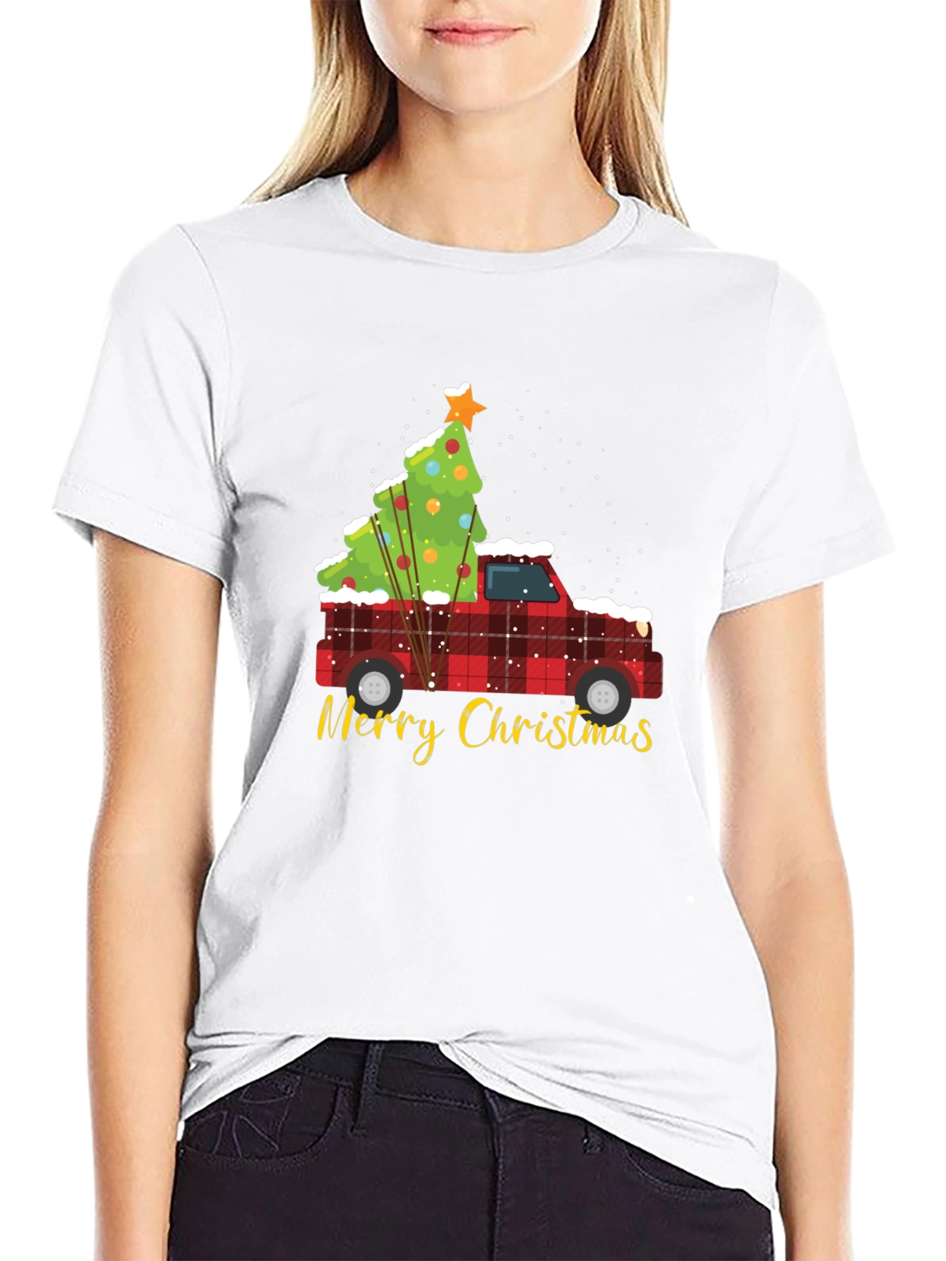 Christmas Truck & Tree Graphic Tee