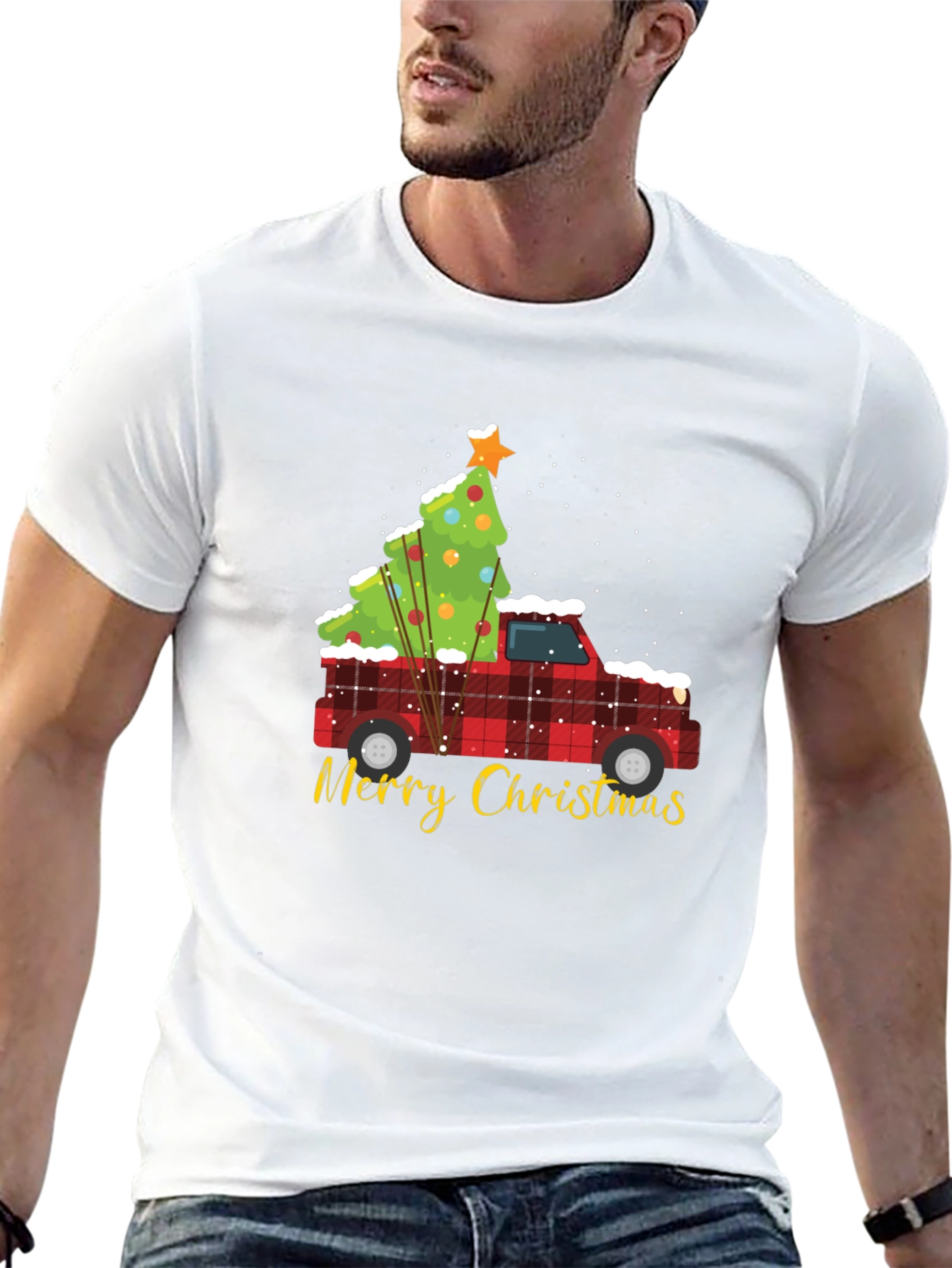 Christmas Truck & Tree Graphic Tee