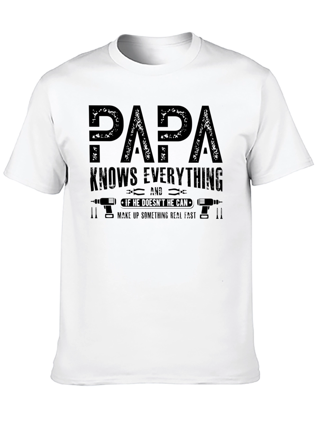 Papa Knows Everything T-Shirt - Funny Fathers Day Gift