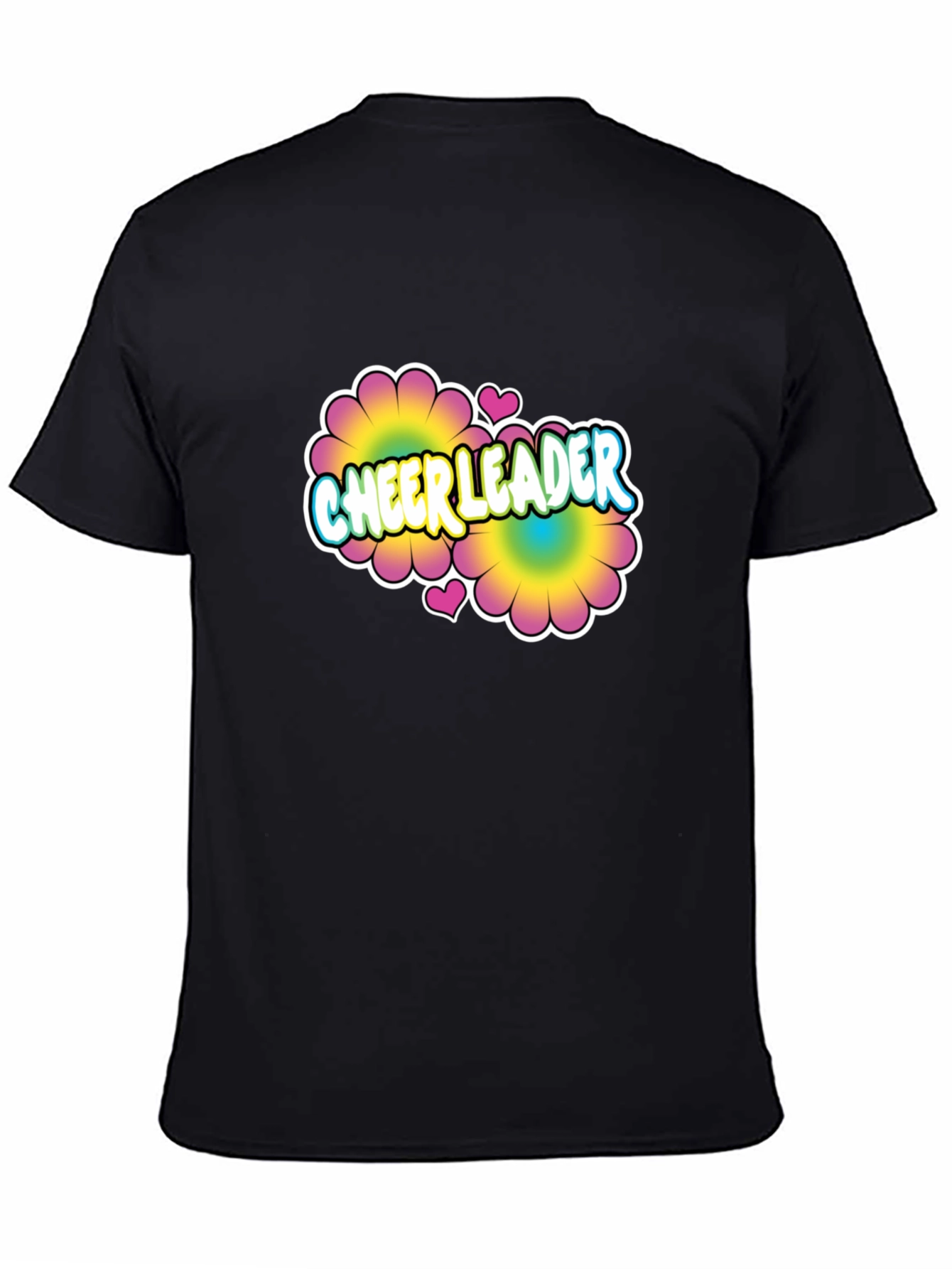 Cheerleader Flower Power Graphic T-Shirt