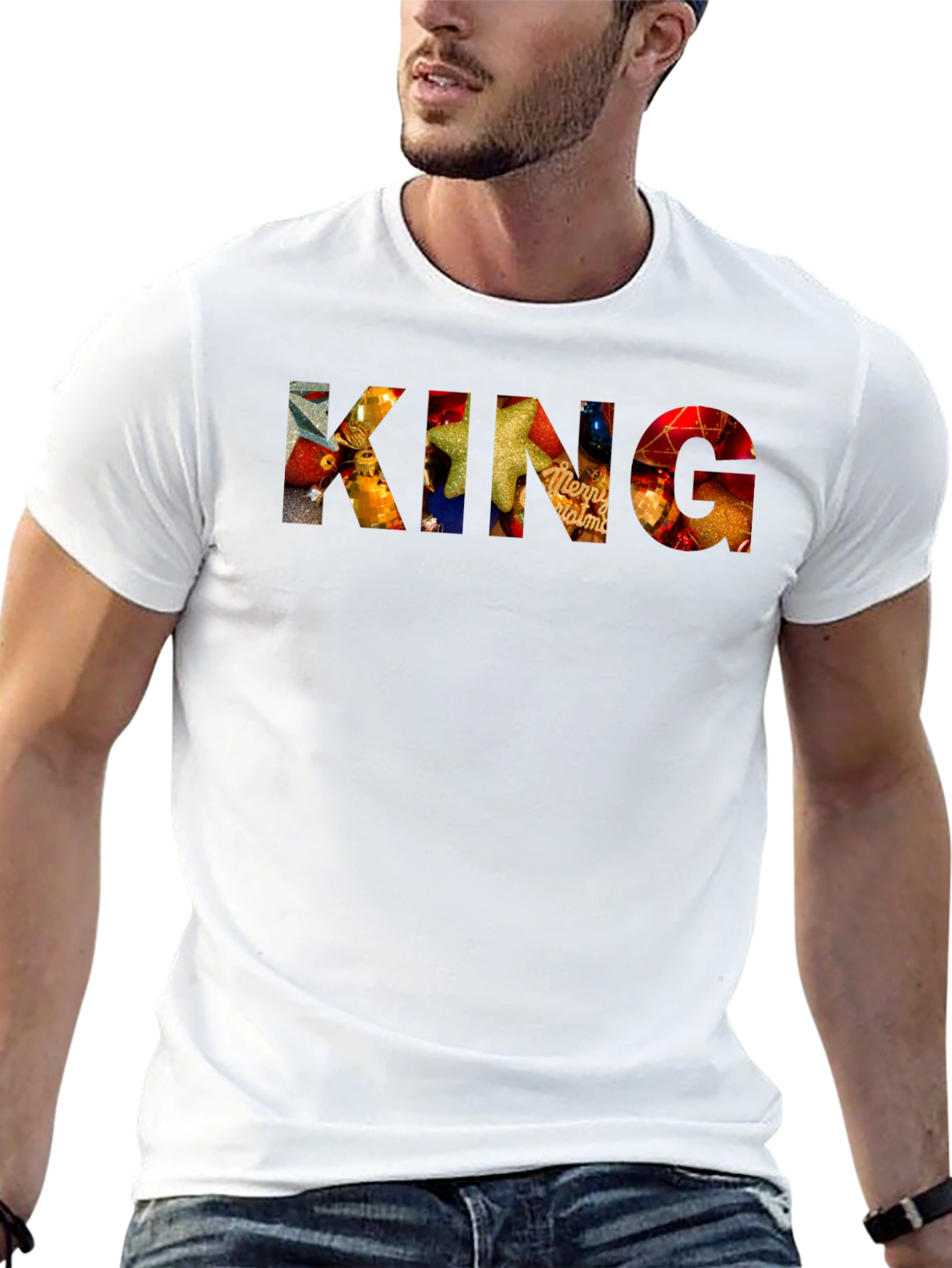King Christmas Ornament Graphic Tee