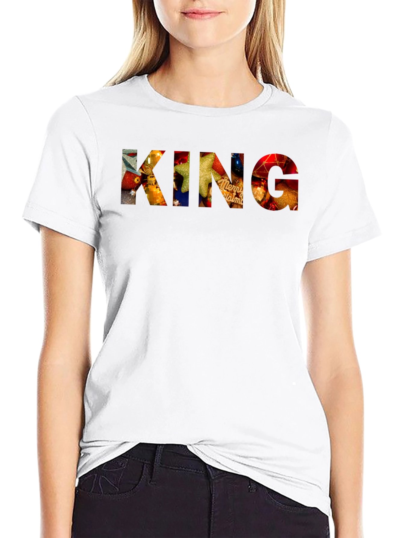 King Christmas Ornament Graphic Tee