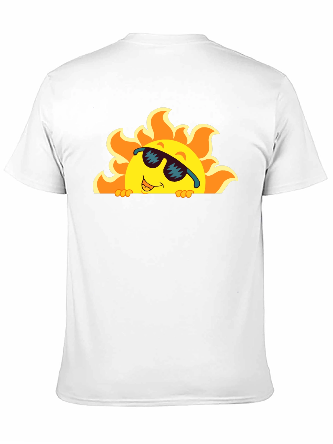 Cool Sun Graphic Tee - Black Cotton T-Shirt