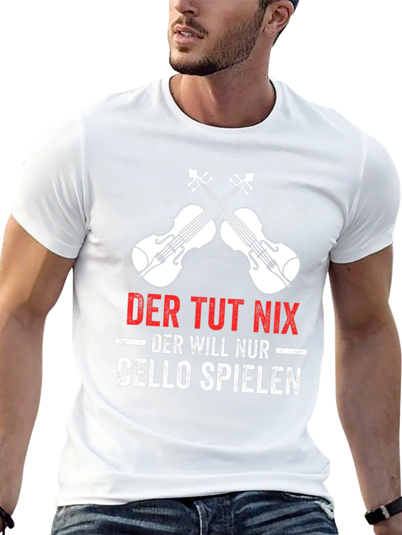Der Tut Nix Cello Player T-Shirt