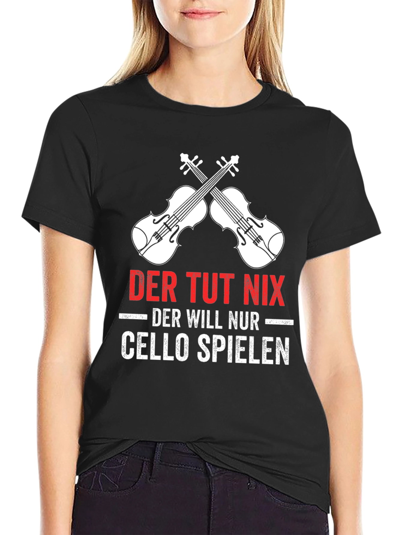 Der Tut Nix Cello Player T-Shirt