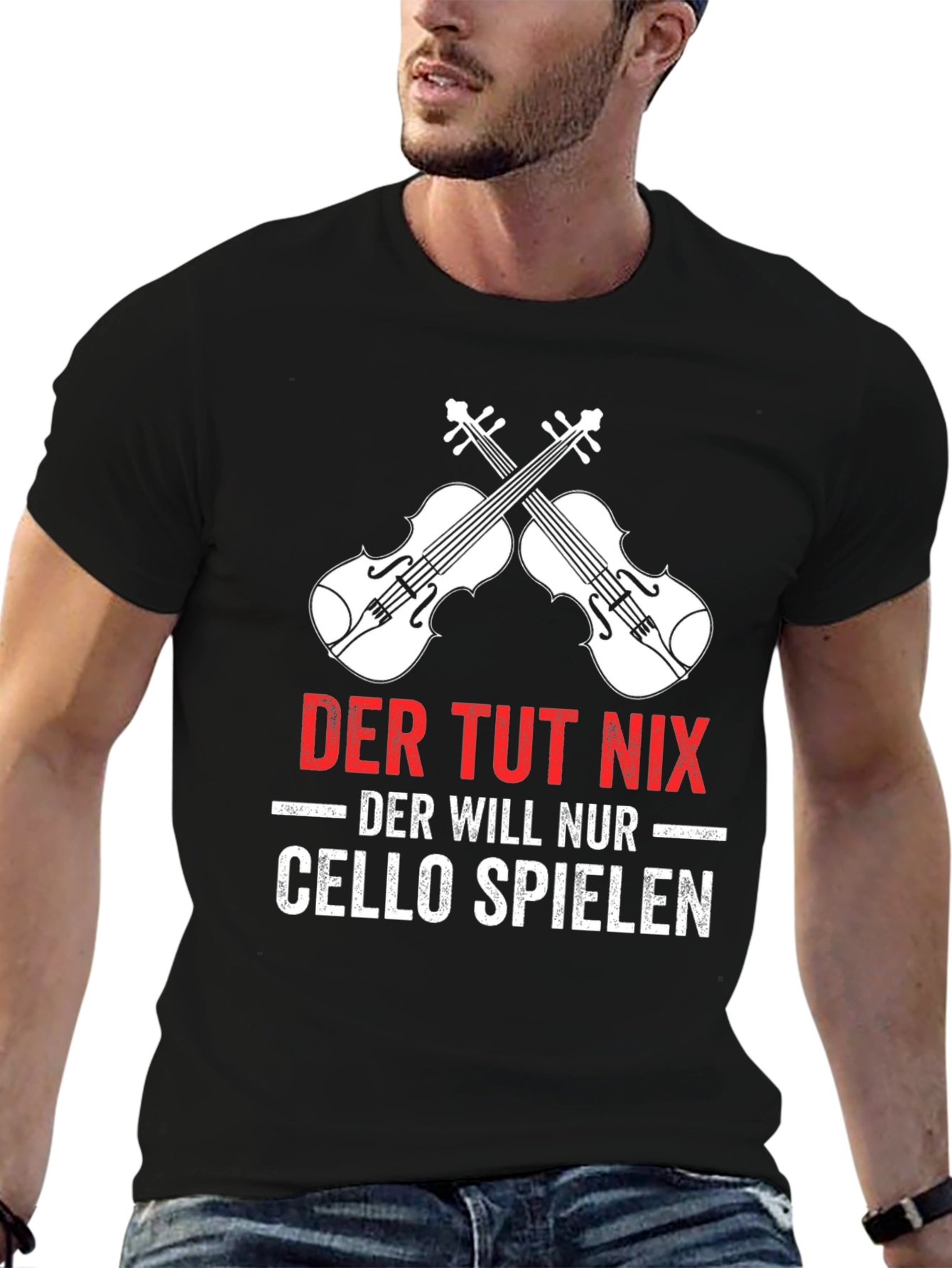 Der Tut Nix Cello Player T-Shirt