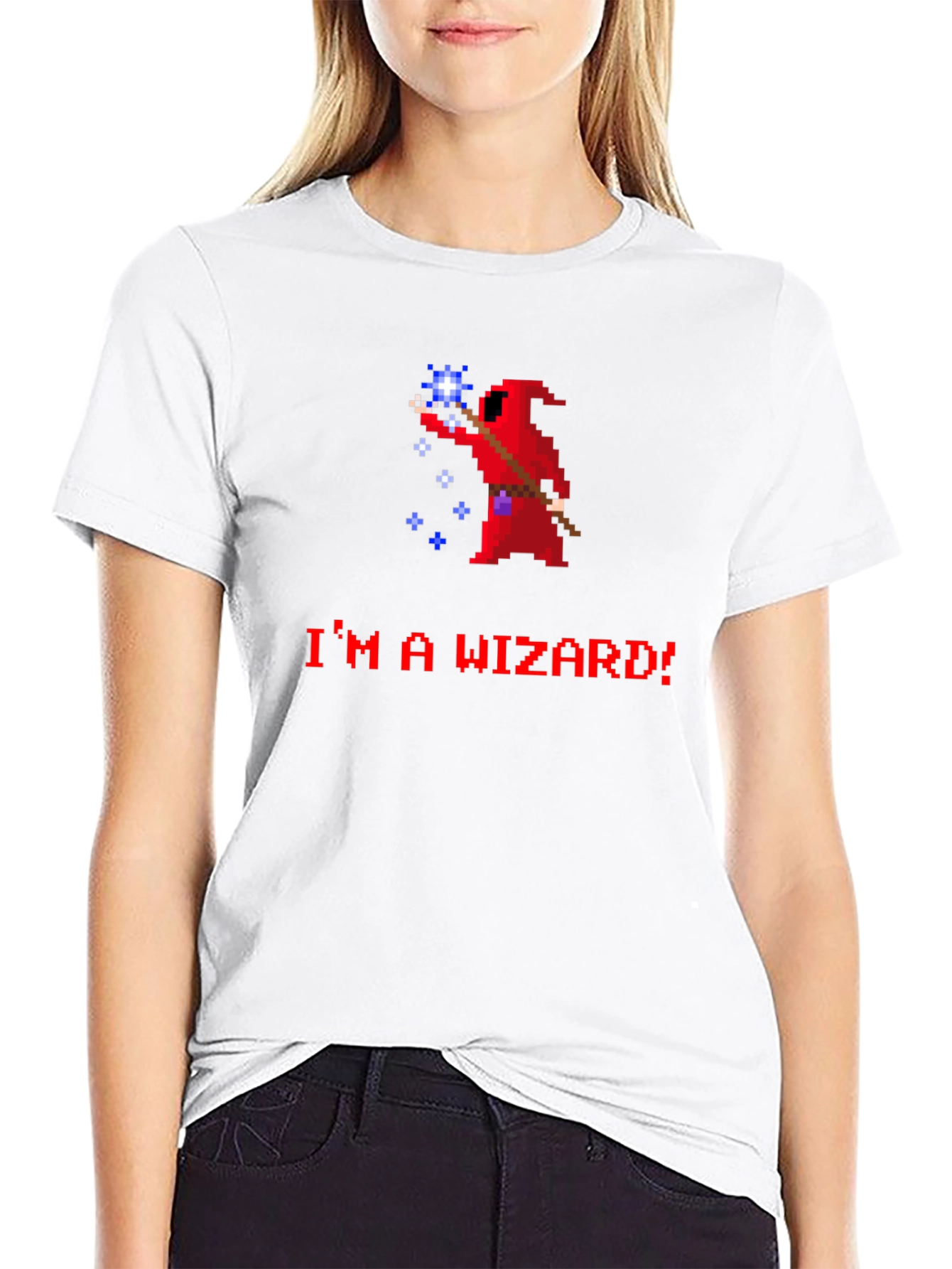 Im A Wizard! Retro Pixel Art T-Shirt