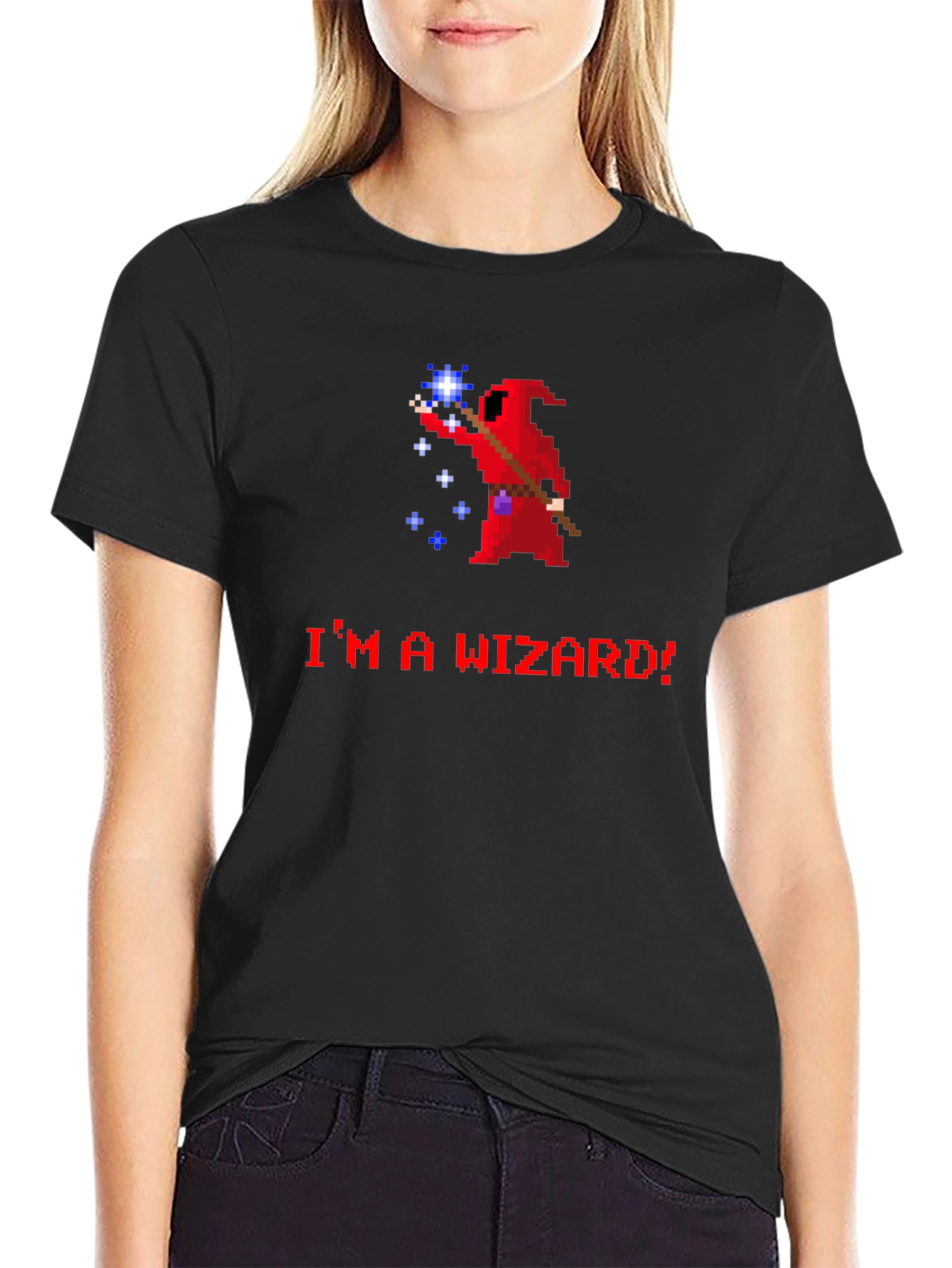 Im A Wizard! Retro Pixel Art T-Shirt