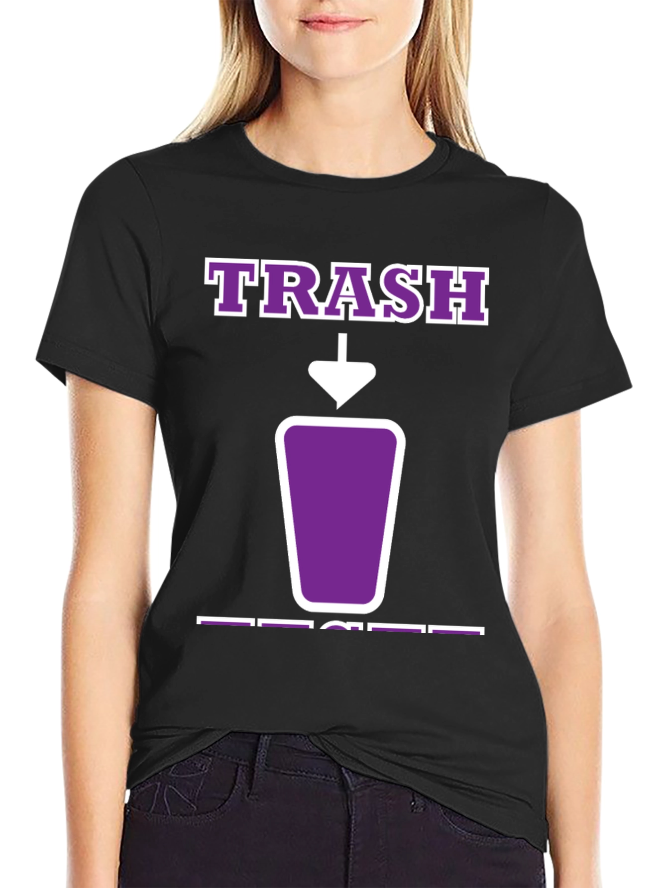 Trash T-Shirt - Purple Graphic Tee