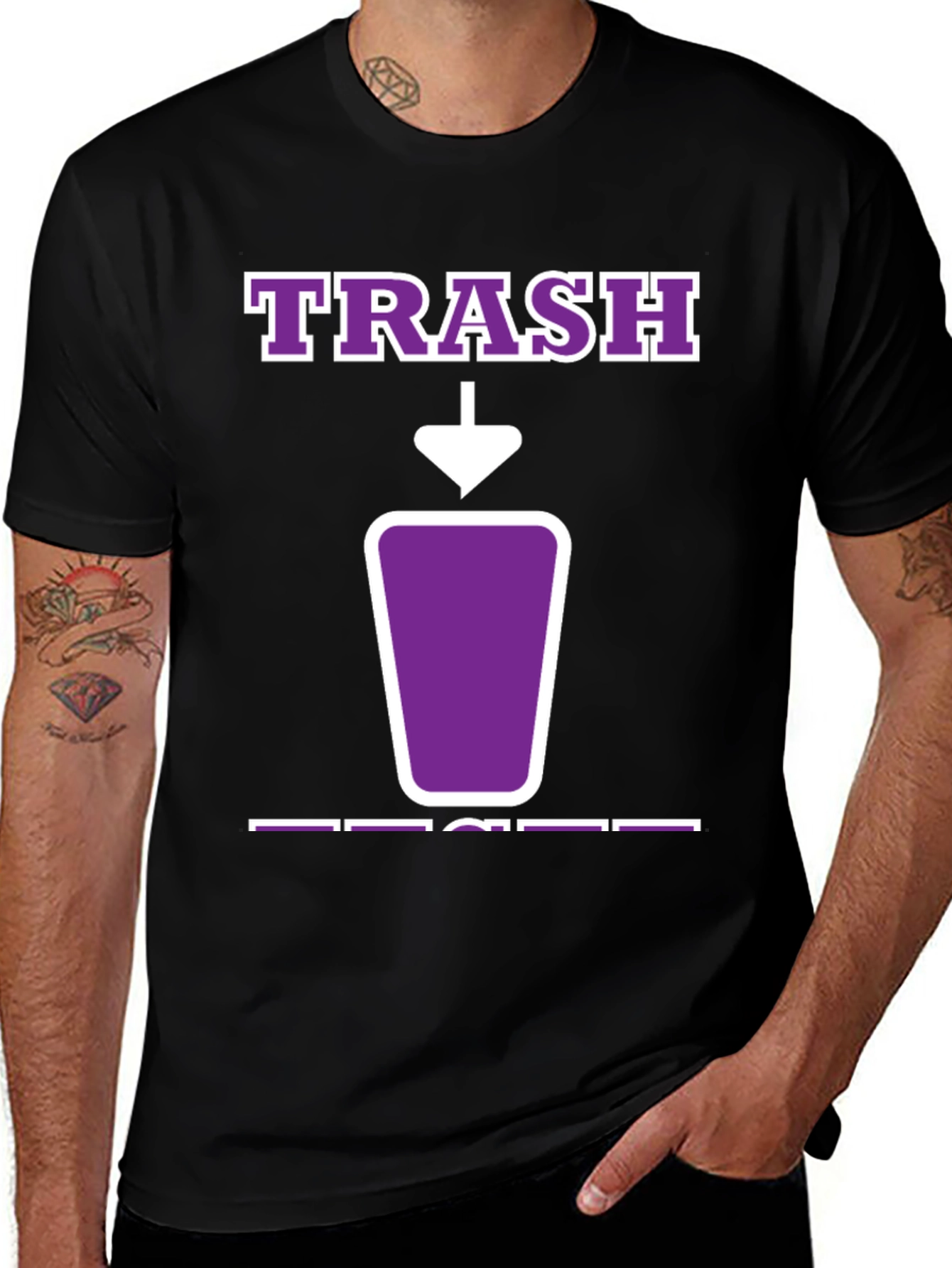 Trash T-Shirt - Purple Graphic Tee