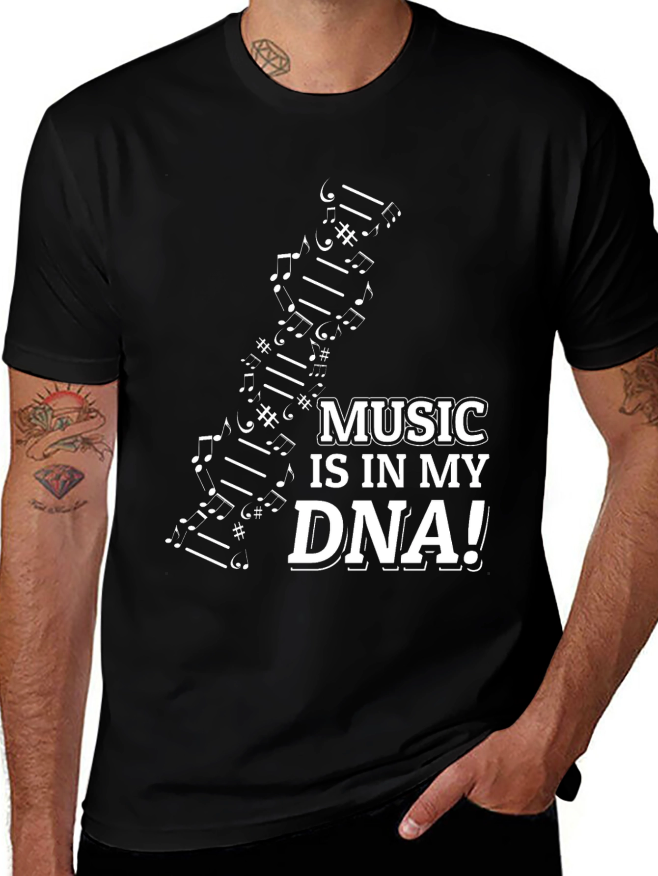 Music DNA Graphic T-Shirt - Musicians Tee