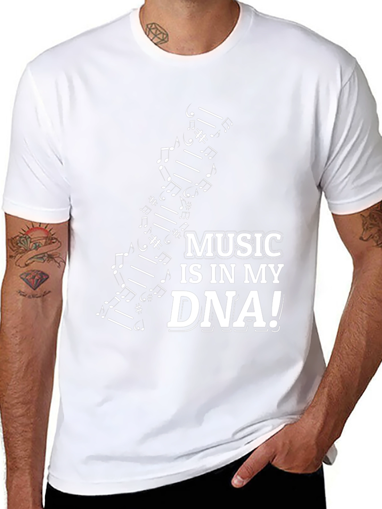 Music DNA Graphic T-Shirt - Musicians Tee