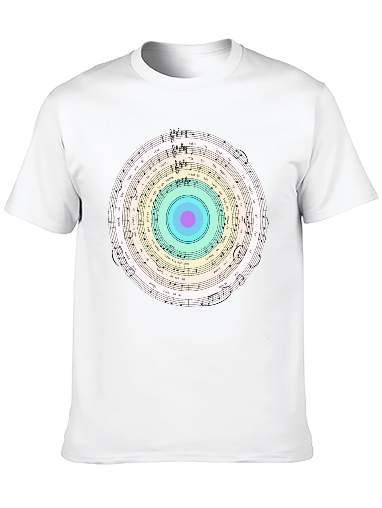 Musical Note Circle Graphic Tee