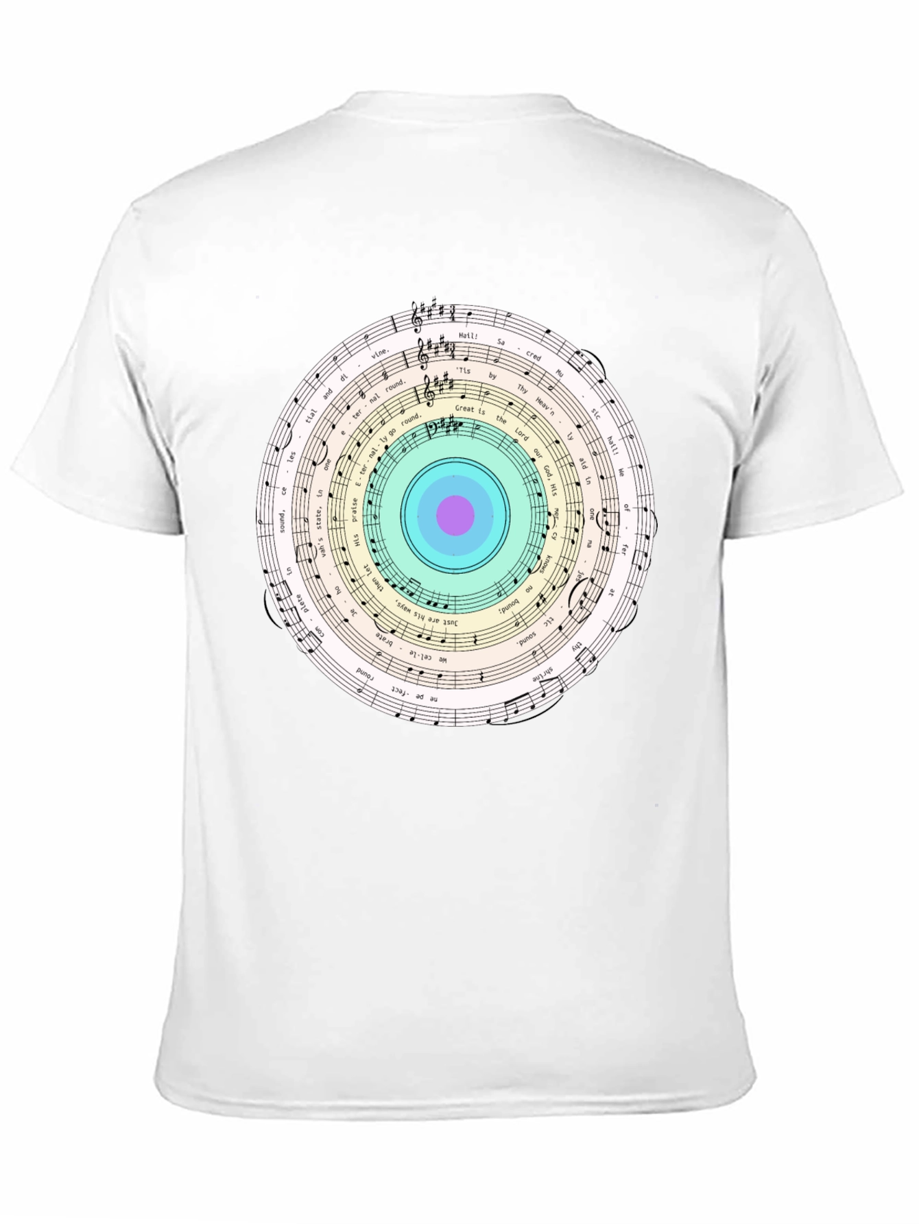 Musical Note Circle Graphic Tee