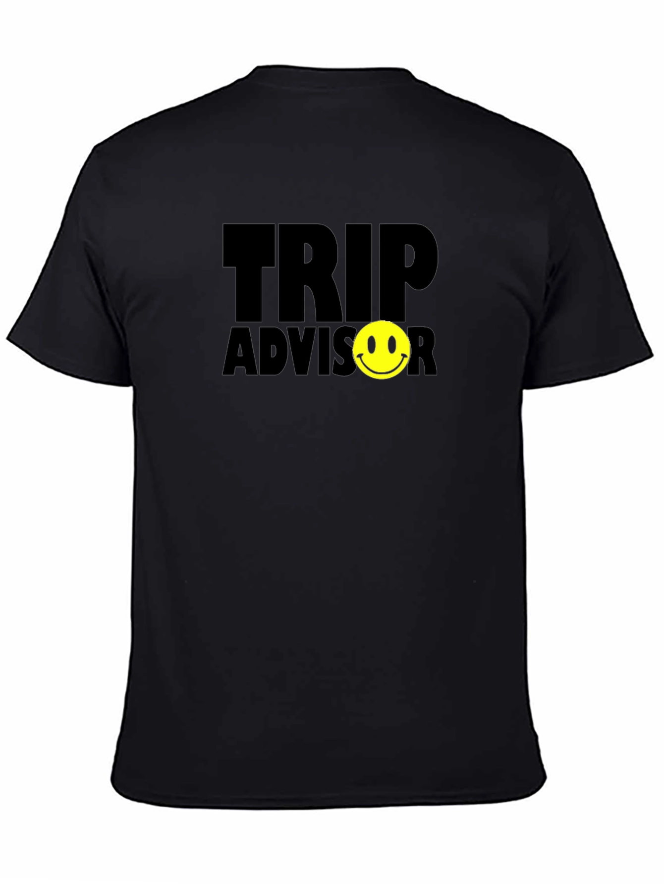 Trip Advisor Smiley Face Black T-Shirt