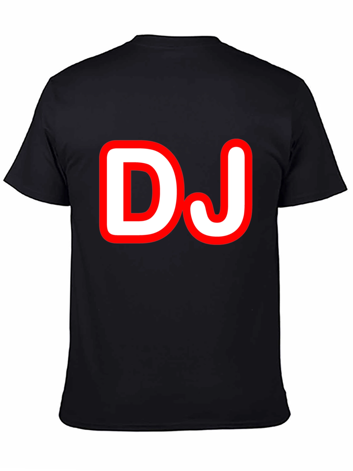 DJ Graphic Tee - Black Cotton T-Shirt