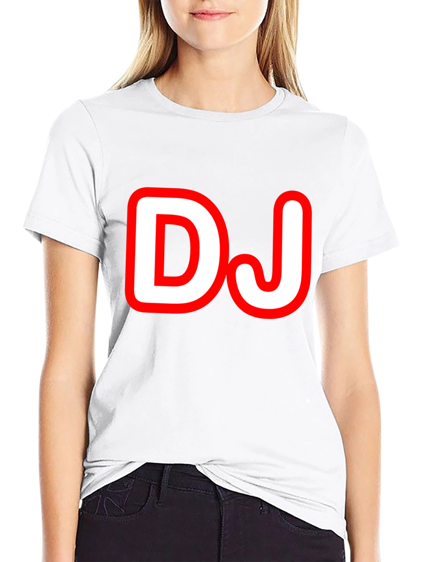DJ Graphic Tee - Black Cotton T-Shirt