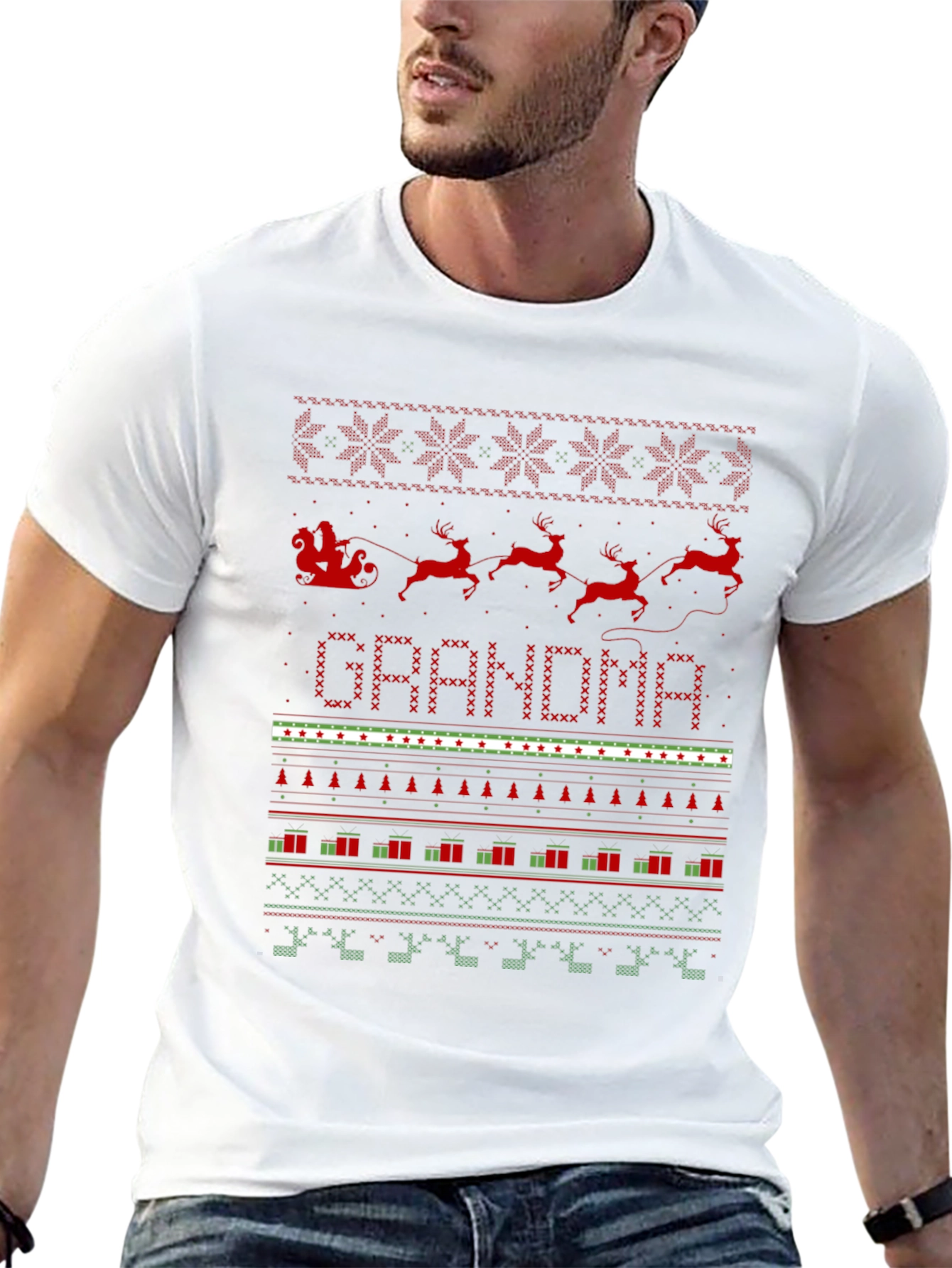Grandma Ugly Christmas Sweater T-Shirt
