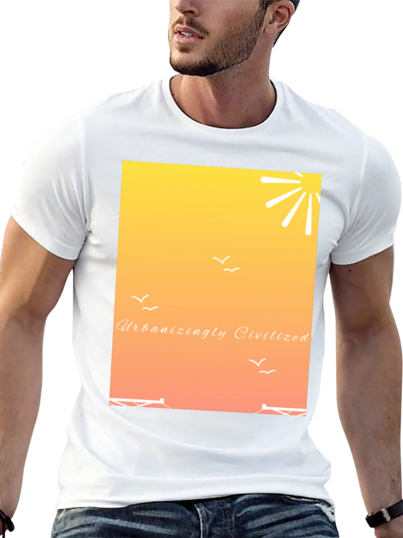 Urbanizingly Civilized Sunset Graphic Tee